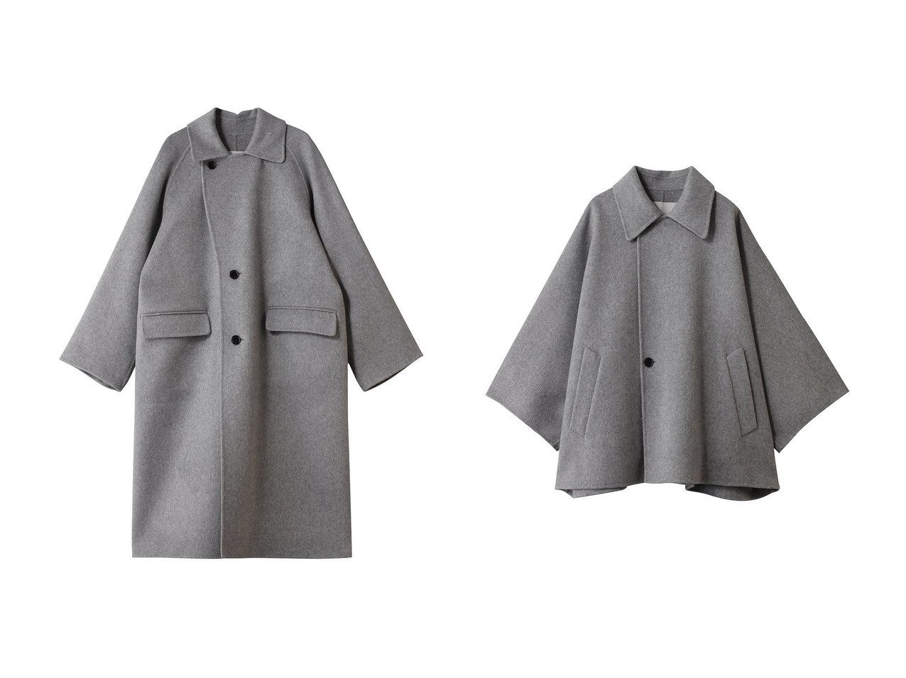 【DEPAREILLE/デパリエ】のウールダブルフェイスチェスターコート&ウールダブルフェイスポンチョコート おすすめ!トレンド、レディースファッションの通販 おすすめ人気トレンドファッション通販アイテム インテリア・キッズ・メンズ・レディースファッション・服の通販 founy(ファニー)  ファッション Fashion レディースファッション Fashion for Women アウター Coat / Outerwear Collection コート・ロングコート・ピーコート Long Coats, Peacoats & More チェスターコート・ロング丈アウター Chester Coats / Chesterfield Long Coats ポンチョ・ケープコート Ponchos & Capes なめらか Smooth, Silky Texture ダブル Double, Double-Breasted チェスターコート Chester Coat, Long Coat デニム Denim, Jeans Material ビジネス 仕事 通勤 Business / Work / Commuting フェイス Face, Facial Design ロング Long, Long-Length 新作・新入荷 New Arrivals / New In グレー系 Gray |ID:crp329100000224883