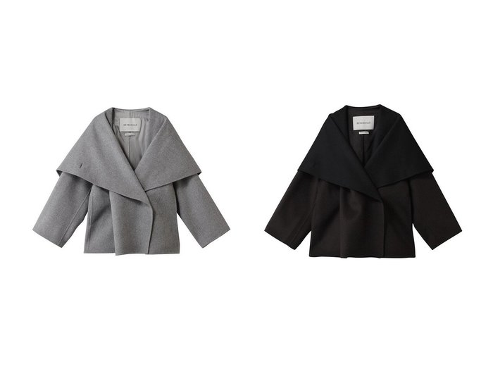 【DEPAREILLE/デパリエ】のウールダブルフェイスビッグカラーコート&ウールダブルフェイスチェックビッグカラーコート おすすめ!トレンド、レディースファッションの通販 おすすめ人気トレンドファッション通販アイテム 人気、トレンドファッション・服の通販 founy(ファニー) ファッション Fashion レディースファッション Fashion for Women アウター Coat / Outerwear Collection コート・ロングコート・ピーコート Long Coats, Peacoats & More ドレープ Drape, Draping Fabric ビッグ Big, Oversized ロング Long, Long-Length 新作・新入荷 New Arrivals / New In |ID:crp329100000224884