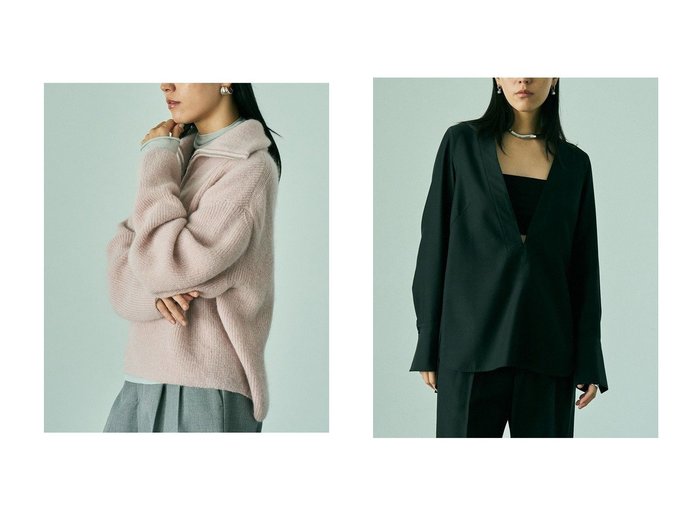 【Chaos/カオス】のトゥルリーニット&マリナールプルオーバー おすすめ!トレンド、レディースファッションの通販 おすすめ人気トレンドファッション通販アイテム 人気、トレンドファッション・服の通販 founy(ファニー) ファッション Fashion レディースファッション Fashion for Women トップス・カットソー Cut & Sew Tops ニット Knit Tops & Sweaters カジュアルプルオーバー・ニットトップス Pullovers & Knit Tops / Casual Pullovers シャツ・ブラウス・オフィスカジュアル Elegant Blouses & Button-Ups おすすめ Recommended / Our Picks スラックス Slacks, Dress Pants フォルム Silhouette, Form ベーシック Basic, Essential 新作・新入荷 New Arrivals / New In 畦 Ribbed Knit 防寒 Cold Protection, Winter-Ready なめらか Smooth, Silky Texture インナー Innerwear キュプラ Cupro, Eco Fabric スリーブ Sleeve, Long Sleeve / Short Sleeve セットアップ Set-Up, Coordinated Outfit タートル Turtleneck, Turtle Collar ロング Long, Long-Length エレガント 上品 Elegant |ID:crp329100000224888