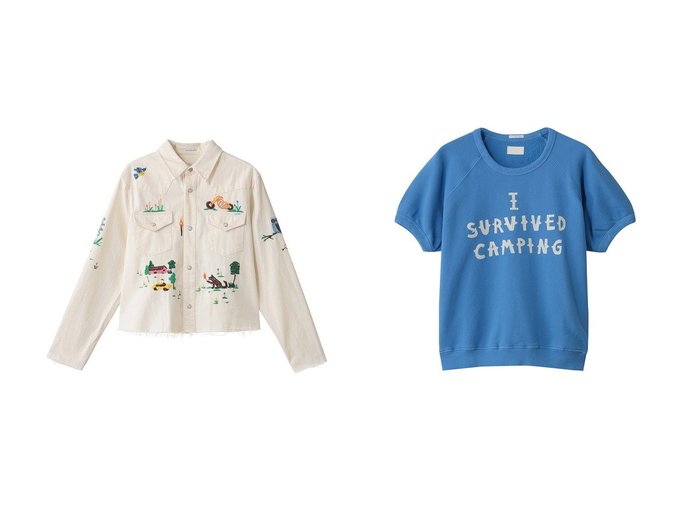 【MOTHER/マザー】のTHE SUPER EXS CROP FRAY クロップド刺しゅうシャツ (FDU)&THE SHORT SLEEVE CONCERT ラグランスウェットTシャツ (ISC) おすすめ!トレンド、レディースファッションの通販 おすすめ人気トレンドファッション通販アイテム 人気、トレンドファッション・服の通販 founy(ファニー) ファッション Fashion レディースファッション Fashion for Women トップス・カットソー Cut & Sew Tops シャツ・ブラウス・オフィスカジュアル Elegant Blouses & Button-Ups レディースパーカー・カジュアルフーディー Casual Hoodies & Sweatshirts ロングTシャツ・Tシャツ Longline T-Shirts & Tees スウェット・クルーネックトップス Sweatshirts & Crewnecks / Relaxed Fit Sweat Tops カットソー・ベーシックTシャツ Cut-and-Sewn Tops / Stretch Tees & Basics ウエスタン Western Style カラフル Colorful Design クロップド Cropped, Short Length スリーブ Sleeve, Long Sleeve / Short Sleeve パッチ Patch, Appliqué フロント Front, Front Design ポケット Pocket, Pocket Detail マキシ Maxi, Full Length ロング Long, Long-Length 新作・新入荷 New Arrivals / New In |ID:crp329100000224890