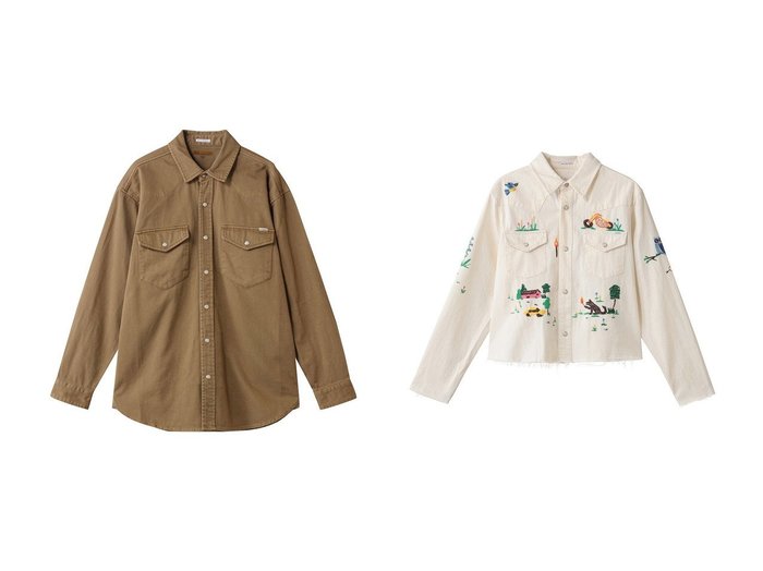 【MOTHER/マザー】のTHE SUPER EXS CROP FRAY クロップド刺しゅうシャツ (FDU)&THE EXES AND OHS ウエスタンシャツ (CPM) おすすめ!トレンド、レディースファッションの通販 おすすめ人気トレンドファッション通販アイテム 人気、トレンドファッション・服の通販 founy(ファニー)  ファッション Fashion レディースファッション Fashion for Women トップス・カットソー Cut & Sew Tops シャツ・ブラウス・オフィスカジュアル Elegant Blouses & Button-Ups ウエスタン Western Style スラックス Slacks, Dress Pants スリーブ Sleeve, Long Sleeve / Short Sleeve デニム Denim, Jeans Material バランス Balance, Style Balance ミックス Mix, Mixed Style ロング Long, Long-Length 新作・新入荷 New Arrivals / New In |ID:crp329100000224892