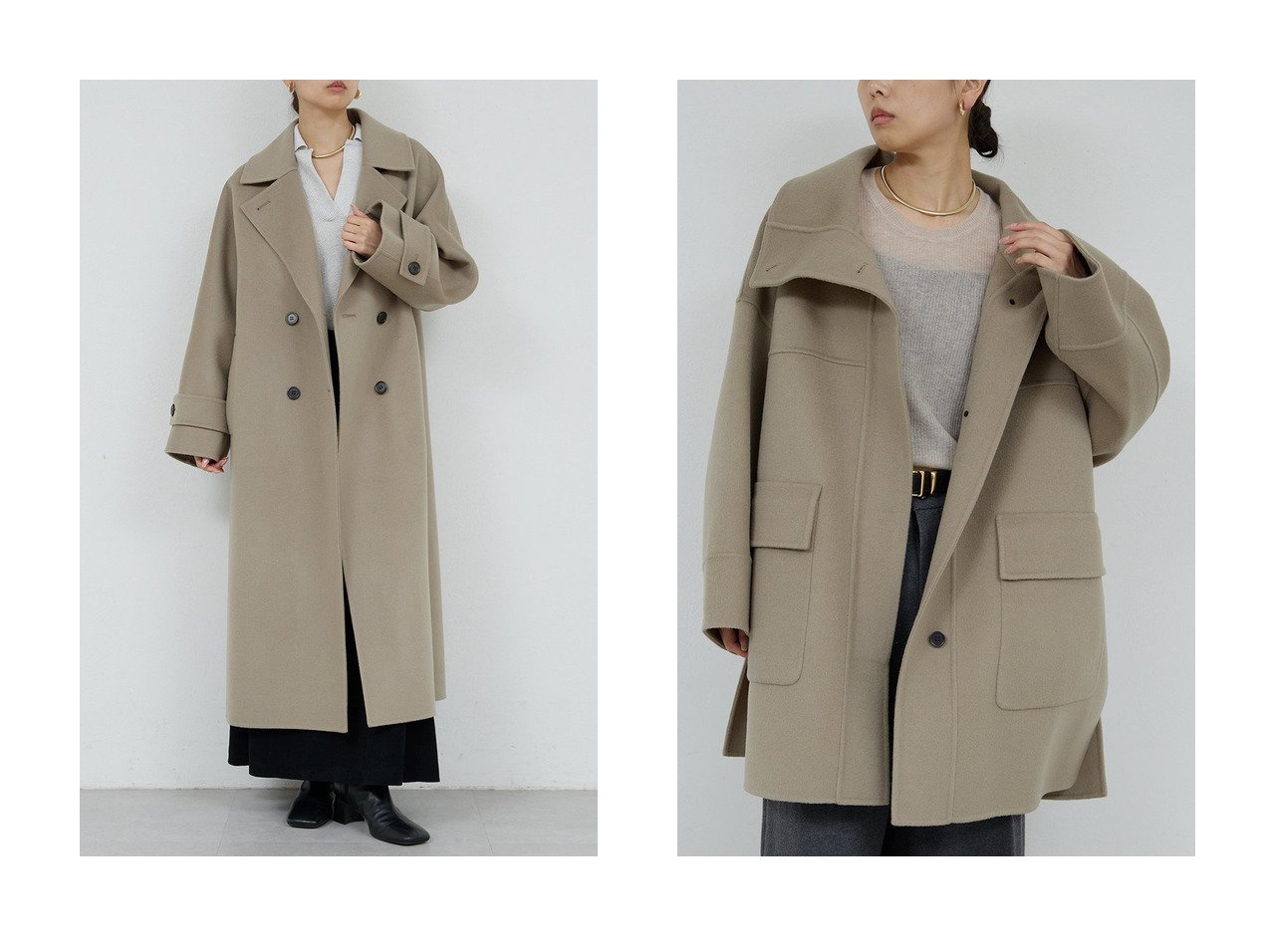 【GALLARDAGALANTE/ガリャルダガランテ】の【HERITANOVUM】スタンドカラーリバーコート&【HERITANOVUM】ウールカシミヤチェストリバーコート おすすめ!トレンド、レディースファッションの通販 おすすめ人気トレンドファッション通販アイテム インテリア・キッズ・メンズ・レディースファッション・服の通販 founy(ファニー)  ファッション Fashion レディースファッション Fashion for Women アウター Coat / Outerwear Collection コート・ロングコート・ピーコート Long Coats, Peacoats & More エレガント 上品 Elegant ロング Long, Long-Length 新作・新入荷 New Arrivals / New In ショート Short, Short Length スタンド Stand Collar, Upright Stand バランス Balance, Style Balance ポケット Pocket, Pocket Detail ワイド Wide, Wide Fit 防寒 Cold Protection, Winter-Ready ブラック系 Black |ID:crp329100000224909