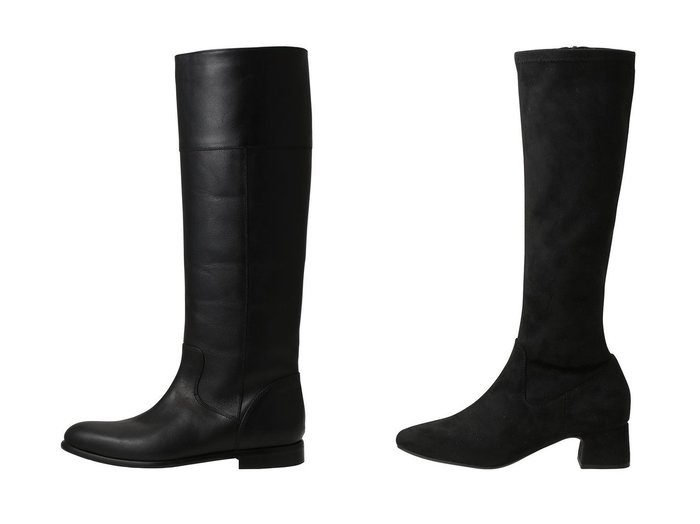 【Esmeralda/エスメラルダ】の【FABIO RUSCONI 】ローヒールレザーロングブーツ&【UNISA】スエード調ロングブーツ おすすめ！トレンド、レディースファッションの通販 おすすめ人気トレンドファッション通販アイテム 人気、トレンドファッション・服の通販 founy(ファニー) ファッション Fashion レディースファッション Fashion for Women ストレート Straight, Straight Cut ロング Long, Long-Length 定番 Standard, Basic Item 新作・新入荷 New Arrivals / New In ショート Short, Short Length フレア Flare, Flared A/W・秋冬 Autumn/Winter |ID:crp329100000224926