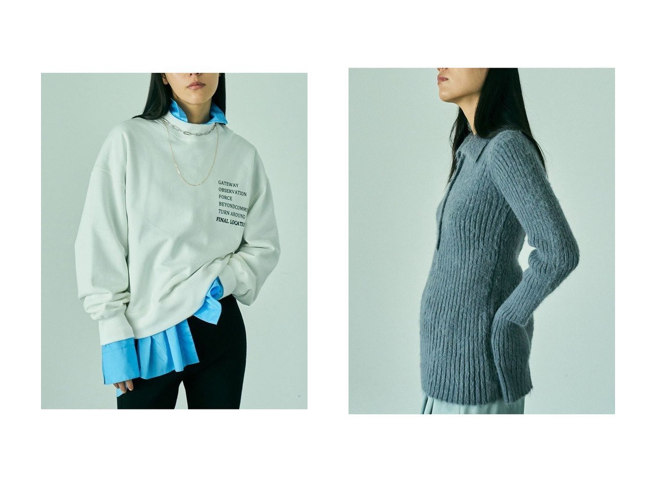 【Chaos/カオス】のムーファポロニット&【WHY NOT NOW】パークスウェット おすすめ！トレンド、レディースファッションの通販 おすすめ人気トレンドファッション通販アイテム インテリア・キッズ・メンズ・レディースファッション・服の通販 founy(ファニー) 　ファッション　Fashion　レディースファッション　Fashion for Women　トップス・カットソー　Cut & Sew Tops　シャツ・ブラウス・オフィスカジュアル　Elegant Blouses & Button-Ups　レディースパーカー・カジュアルフーディー　Casual Hoodies & Sweatshirts　ロングTシャツ・Tシャツ　Longline T-Shirts & Tees　スウェット・クルーネックトップス　Sweatshirts & Crewnecks / Relaxed Fit Sweat Tops　カットソー・ベーシックTシャツ　Cut-and-Sewn Tops / Stretch Tees & Basics　ニット　Knit Tops & Sweaters　カジュアルプルオーバー・ニットトップス　Pullovers & Knit Tops / Casual Pullovers　おすすめ　Recommended / Our Picks　エレガント 上品　Elegant　プリント　Print, Printed Pattern　冬　Winter / This Winter　新作・新入荷　New Arrivals / New In　ホワイト系　White　ブラック系　Black　グレー系　Gray　レッド系　Red　|ID:crp329100000224931