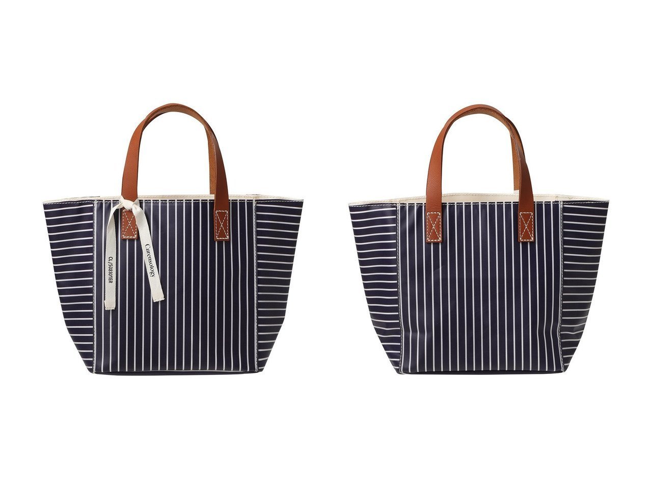 【Curensology/カレンソロジー】のCSGストライプPVCバッグ おすすめ！トレンド、レディースファッションの通販 おすすめ人気トレンドファッション通販アイテム インテリア・キッズ・メンズ・レディースファッション・服の通販 founy(ファニー) 　ファッション　Fashion　レディースファッション　Fashion for Women　バッグ　Bags　コンパクト　Compact, Small Size　ストライプ　Stripe, Striped Pattern　フォルム　Silhouette, Form　新作・新入荷　New Arrivals / New In　ブルー系　Blue　|ID:crp329100000224943