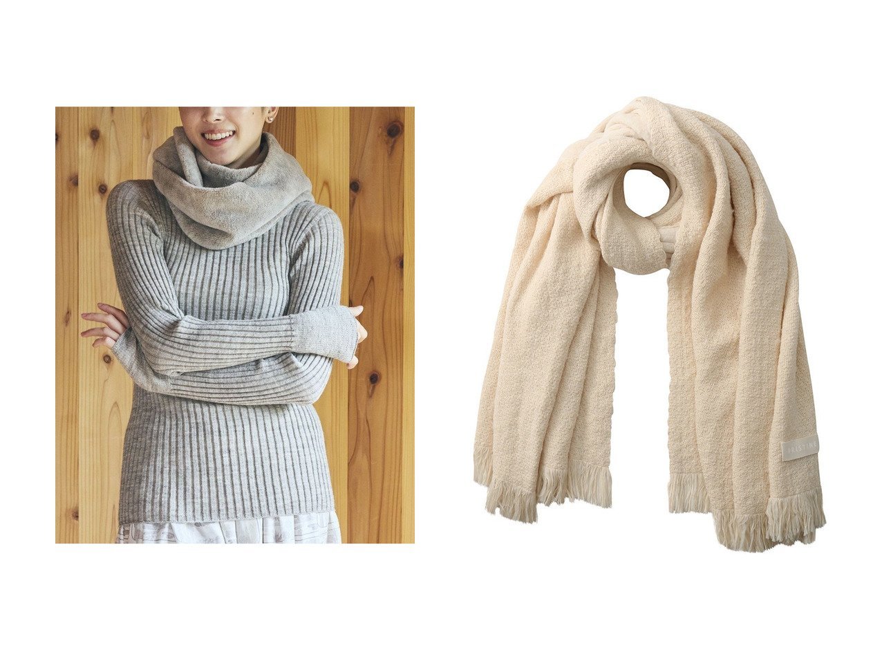 【PRISTINE/プリスティン】のPRISTINE ツイードストール&ヤクフェイクファースヌード おすすめ！トレンド、レディースファッションの通販 おすすめ人気トレンドファッション通販アイテム インテリア・キッズ・メンズ・レディースファッション・服の通販 founy(ファニー) 　ファッション　Fashion　レディースファッション　Fashion for Women　ストール　Soft & Warm Scarves　マフラー・スヌード / 冬小物の定番　Scarves & Mufflers　ストール　Stole, Wrap　スヌード　Snood, Infinity Scarf　フェイクファー　Faux Fur, Imitation Fur　マフラー　Scarf, Muffler　新作・新入荷　New Arrivals / New In　A/W・秋冬　Autumn/Winter　防寒　Cold Protection, Winter-Ready　ツイード　Twill, Twill Weave　冬　Winter / This Winter　グレー系　Gray　|ID:crp329100000224955