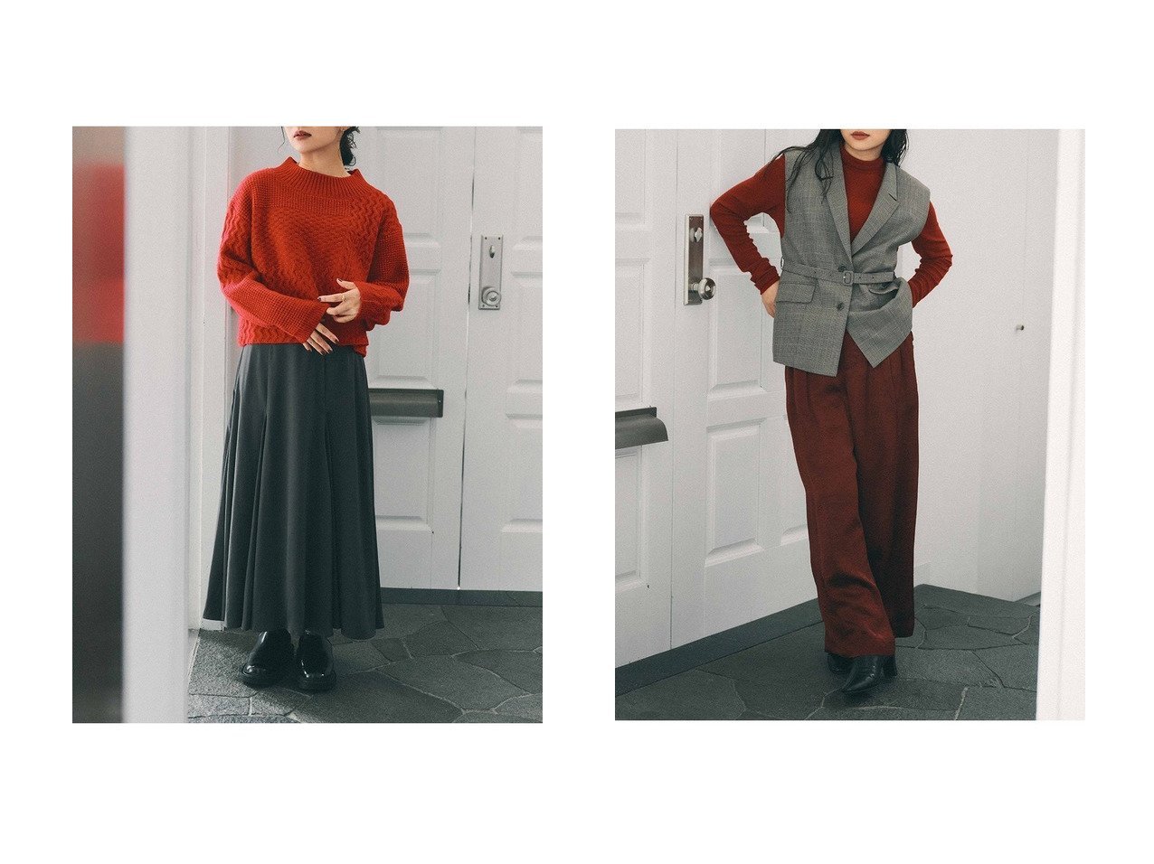 【STRATA/エストラータ】のパターンミックスニット&ウールツイルシングルテーラードジレ おすすめ！トレンド、レディースファッションの通販 おすすめ人気トレンドファッション通販アイテム インテリア・キッズ・メンズ・レディースファッション・服の通販 founy(ファニー) 　ファッション　Fashion　レディースファッション　Fashion for Women　トップス・カットソー　Cut & Sew Tops　ニット　Knit Tops & Sweaters　カジュアルプルオーバー・ニットトップス　Pullovers & Knit Tops / Casual Pullovers　アウター　Coat / Outerwear Collection　レディースジャケット・軽アウター　Jackets　おすすめ　Recommended / Our Picks　インナー　Innerwear　ウォーム　Warm Fabric　シンプル　Simple, Minimal　デニム　Denim, Jeans Material　バランス　Balance, Style Balance　パッチワーク　Patchwork, Mixed Fabric　ボトム　Bottoms, Lower Wear　ボトルネック　Bottle Neck, Mock Neck　新作・新入荷　New Arrivals / New In　ジャケット　Jacket, Outerwear　ストライプ　Stripe, Striped Pattern　スラックス　Slacks, Dress Pants　セットアップ　Set-Up, Coordinated Outfit　チェック　Check, Plaid, Tartan　ツイル　Twist, Twisted Detail　フロント　Front, Front Design　ベスト　Vest, Waistcoat　ベーシック　Basic, Essential　マニッシュ　Mannish, Boyish　ロング　Long, Long-Length　無地　Plain, Solid Color　イエロー系　Yellow　グレー系　Gray　オレンジ系　Orange　ベージュ系　Beige　|ID:crp329100000224958