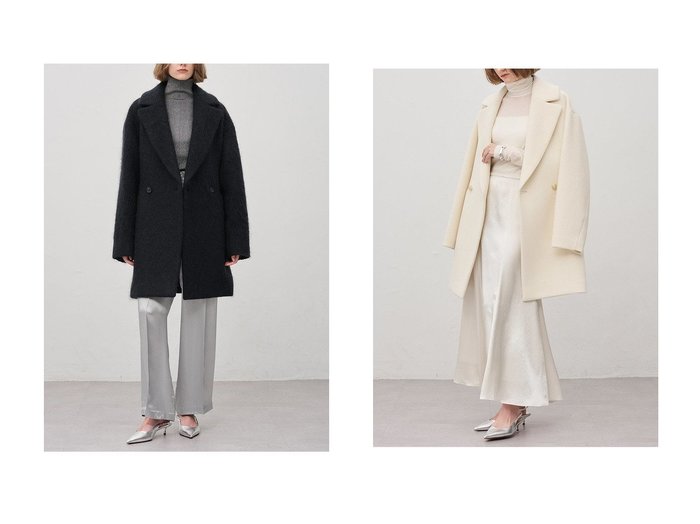 【uncrave/アンクレイヴ】のヘリンボーンパイル ジャコット&モヘアシャギー ジャコット おすすめ！トレンド、レディースファッションの通販 おすすめ人気トレンドファッション通販アイテム 人気、トレンドファッション・服の通販 founy(ファニー) ファッション Fashion レディースファッション Fashion for Women アウター Coat / Outerwear Collection コート・ロングコート・ピーコート Long Coats, Peacoats & More トレンド Trend, Trending Now メタル Metal, Metal Parts ラグジュアリー Luxury, Elegant リュクス Luxury, Elegant, High-End, Chic ロング Long, Long-Length ビジネス 仕事 通勤 Business / Work / Commuting オケージョン Occasion Wear クラシカル Classical, Vintage-Inspired シェイプ Shape, Slim Fit シンプル Simple, Minimal ミドル Middle Length, Mid Height |ID:crp329100000224960