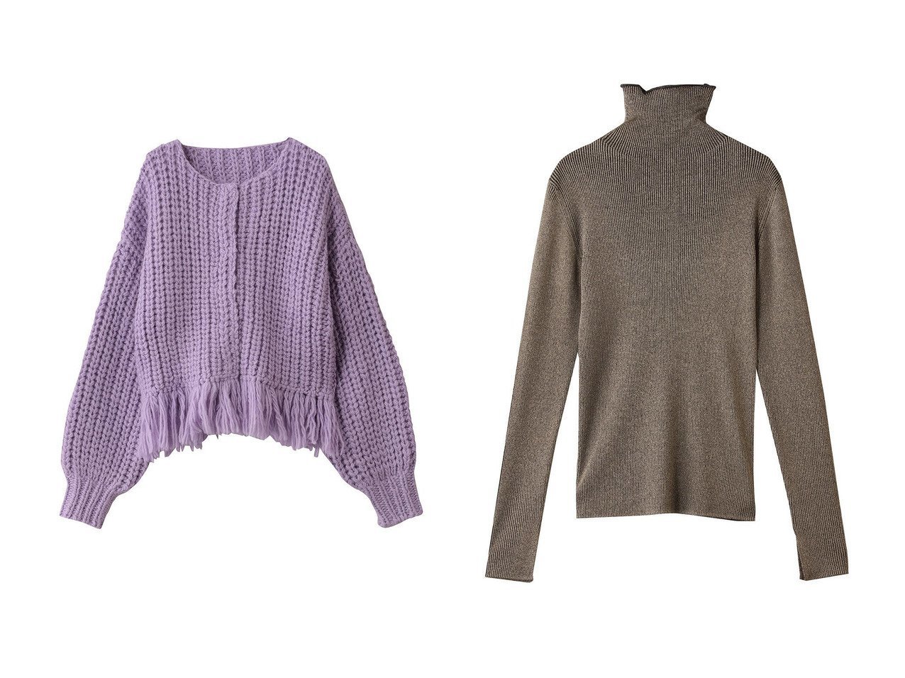 【uncrave/アンクレイヴ】のラメニット タートルトップス&ハンドニット カーディガン おすすめ！トレンド、レディースファッションの通販 おすすめ人気トレンドファッション通販アイテム インテリア・キッズ・メンズ・レディースファッション・服の通販 founy(ファニー) 　ファッション　Fashion　レディースファッション　Fashion for Women　トップス・カットソー　Cut & Sew Tops　ニット　Knit Tops & Sweaters　カーディガン・羽織り　Layered Style Cardigans　カジュアルプルオーバー・ニットトップス　Pullovers & Knit Tops / Casual Pullovers　カーディガン　Cardigan, Knitwear　スリーブ　Sleeve, Long Sleeve / Short Sleeve　ハンド　Hand, Handmade　フリンジ　Fringe, Tassel　インナー　Innerwear　ジャケット　Jacket, Outerwear　タートル　Turtleneck, Turtle Collar　フィット　Fit, Slim Fit　エレガント 上品　Elegant　グレー系　Gray　ゴールド系　Gold　シルバー系　Silver　|ID:crp329100000224964