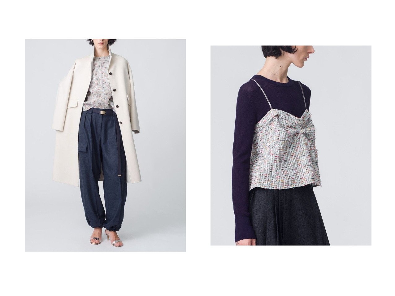 【ebure/エブール】のカラースラブシアー プルオーバーブラウス&カラースラブシアー キャミソール おすすめ！トレンド、レディースファッションの通販 おすすめ人気トレンドファッション通販アイテム インテリア・キッズ・メンズ・レディースファッション・服の通販 founy(ファニー) 　ファッション　Fashion　レディースファッション　Fashion for Women　トップス・カットソー　Cut & Sew Tops　シャツ・ブラウス・オフィスカジュアル　Elegant Blouses & Button-Ups　カジュアルプルオーバー・ニットトップス　Pullovers & Knit Tops / Casual Pullovers　キャミソール&ノースリーブ　Camisoles & Sleeveless Tops　ロングTシャツ・Tシャツ　Longline T-Shirts & Tees　カットソー・ベーシックTシャツ　Cut-and-Sewn Tops / Stretch Tees & Basics　おすすめ　Recommended / Our Picks　インナー　Innerwear　カラフル　Colorful Design　シアー　Sheer, See-Through　スリーブ　Sleeve, Long Sleeve / Short Sleeve　ツイード　Twill, Twill Weave　ロング　Long, Long-Length　エレガント 上品　Elegant　冬　Winter / This Winter　軽量　Lightweight, Ultra Light　グリーン系　Green　|ID:crp329100000224970