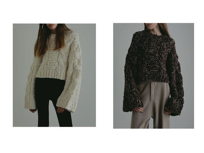 【ETRE TOKYO/エトレトウキョウ】のハンドニットケーブルプルオーバー おすすめ！トレンド、レディースファッションの通販 おすすめ人気トレンドファッション通販アイテム 人気、トレンドファッション・服の通販 founy(ファニー) ファッション Fashion レディースファッション Fashion for Women トップス・カットソー Cut & Sew Tops ニット Knit Tops & Sweaters カジュアルプルオーバー・ニットトップス Pullovers & Knit Tops / Casual Pullovers アクリル Acrylic Material ハンド Hand, Handmade ミックス Mix, Mixed Style ワイド Wide, Wide Fit 手編み Hand-Knitted, Handmade Knit 新作・新入荷 New Arrivals / New In |ID:crp329100000224975