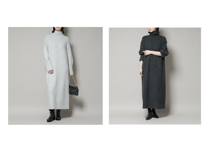 【nano universe/ナノ ユニバース】のエアリーヤーン畦編タートルニットマキシワンピース おすすめ！トレンド、レディースファッションの通販 おすすめ人気トレンドファッション通販アイテム 人気、トレンドファッション・服の通販 founy(ファニー) ファッション Fashion レディースファッション Fashion for Women ワンピース Dresses マキシ丈ワンピース・ロングドレス Maxi Dresses / Long One-Pieces ウォッシャブル Machine Washable 畦 Ribbed Knit シンプル Simple, Minimal タートルネック Turtleneck, High Neck ベーシック Basic, Essential マキシ Maxi, Full Length リラックス Relax, Relaxed Fit ワイド Wide, Wide Fit アウトレット Outlet / Clearance おすすめ Recommended / Our Picks エレガント 上品 Elegant ビジネス 仕事 通勤 Business / Work / Commuting 2025年 2025 2025-2026秋冬・A/W Autumn/Winter 2025–26 AW25–26 |ID:crp329100000224980