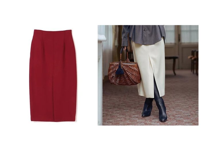 【M7days/エムセブンデイズ】の【辻 直子さんコラボ】フロントスリットIラインスカート おすすめ!トレンド、レディースファッションの通販 おすすめ人気トレンドファッション通販アイテム 人気、トレンドファッション・服の通販 founy(ファニー) ファッション Fashion レディースファッション Fashion for Women スカート Skirts エレガント 上品 Elegant コラボ Collaboration, Collab シンプル Simple, Minimal スリット Slit, Slit Detail バランス Balance, Style Balance フロント Front, Front Design ロング Long, Long-Length 冬 Winter / This Winter |ID:crp329100000224990