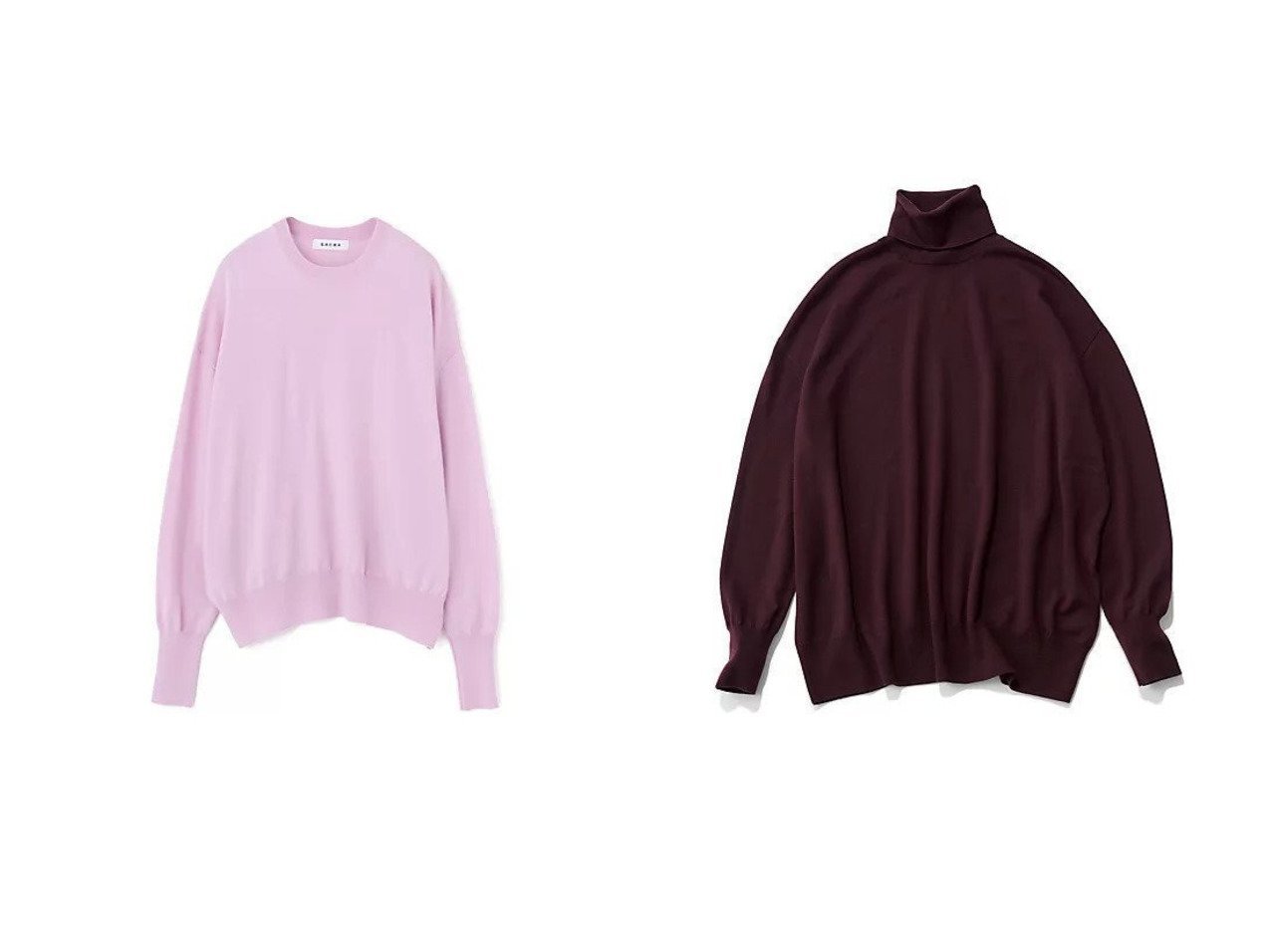 【SACRA/サクラ】のエクストラファインメリノタートルニット&カラーウールニット おすすめ！トレンド、レディースファッションの通販 おすすめ人気トレンドファッション通販アイテム インテリア・キッズ・メンズ・レディースファッション・服の通販 founy(ファニー) 　ファッション　Fashion　レディースファッション　Fashion for Women　トップス・カットソー　Cut & Sew Tops　ニット　Knit Tops & Sweaters　なめらか　Smooth, Silky Texture　エレガント 上品　Elegant　冬　Winter / This Winter　軽量　Lightweight, Ultra Light　シンプル　Simple, Minimal　グリーン系　Green　レッド系　Red　ブラック系　Black　ブルー系　Blue　|ID:crp329100000224999