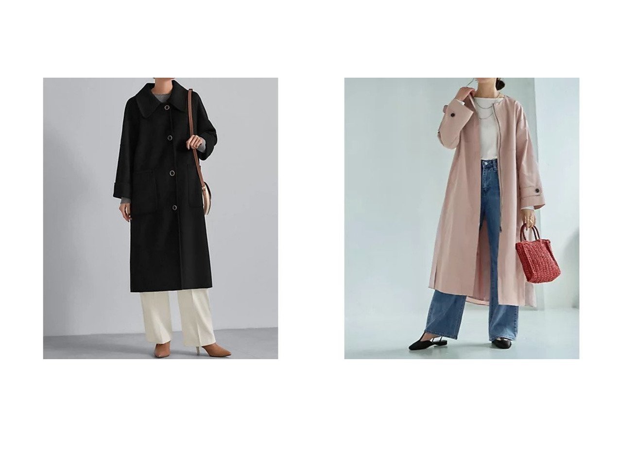 【STYLE DELI/スタイルデリ】のオックスノーカラー背中ギャザーコート&フロントボタンリバーコート おすすめ！トレンド、レディースファッションの通販 おすすめ人気トレンドファッション通販アイテム インテリア・キッズ・メンズ・レディースファッション・服の通販 founy(ファニー) 　ファッション　Fashion　レディースファッション　Fashion for Women　アウター　Coat / Outerwear Collection　コート・ロングコート・ピーコート　Long Coats, Peacoats & More　イエロー　Yellow　エレガント 上品　Elegant　コレクション　Collection, Seasonal Line　軽量　Lightweight, Ultra Light　ジャケット　Jacket, Outerwear　スニーカー　Sneakers, Trainers　スリット　Slit, Slit Detail　スリーブ　Sleeve, Long Sleeve / Short Sleeve　ダブル　Double, Double-Breasted　ダメージ　Distressed, Destroyed　定番　Standard, Basic Item　人気　Popular, Best Seller　バランス　Balance, Style Balance　フェイス　Face, Facial Design　フォルム　Silhouette, Form　フロント　Front, Front Design　ポケット　Pocket, Pocket Detail　冬　Winter / This Winter　A/W・秋冬　Autumn/Winter　プチプライス・低価格　Affordable / Budget Price　おすすめ　Recommended / Our Picks　春　Spring　ギャザー　Gathered, Ruffled　コンシャス　Conscious, Bodycon　ショルダー　Shoulder, Shoulder Strap　スタイリッシュ　Stylish, Fashionable　ドロップ　Drop Shoulder, Dropped Style　パターン　Pattern, Design Print　フラップ　Flap, Flap Pocket　ベーシック　Basic, Essential　ロング　Long, Long-Length　ブラック系　Black　レッド系　Red　|ID:crp329100000225000