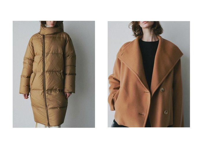 【HER./ハー】のウールカシミヤリバージャケット&【REMI RELIEFxHER.】ロングダウン おすすめ！トレンド、レディースファッションの通販 おすすめ人気トレンドファッション通販アイテム 人気、トレンドファッション・服の通販 founy(ファニー) ファッション Fashion レディースファッション Fashion for Women アウター Coat / Outerwear Collection コート・ロングコート・ピーコート Long Coats, Peacoats & More レディースジャケット・軽アウター Jackets おすすめ Recommended / Our Picks ダウン Down, Puffer フロント Front, Front Design リュクス Luxury, Elegant, High-End, Chic ロング Long, Long-Length 別注 Limited Edition, Custom Order 新作・新入荷 New Arrivals / New In |ID:crp329100000225003