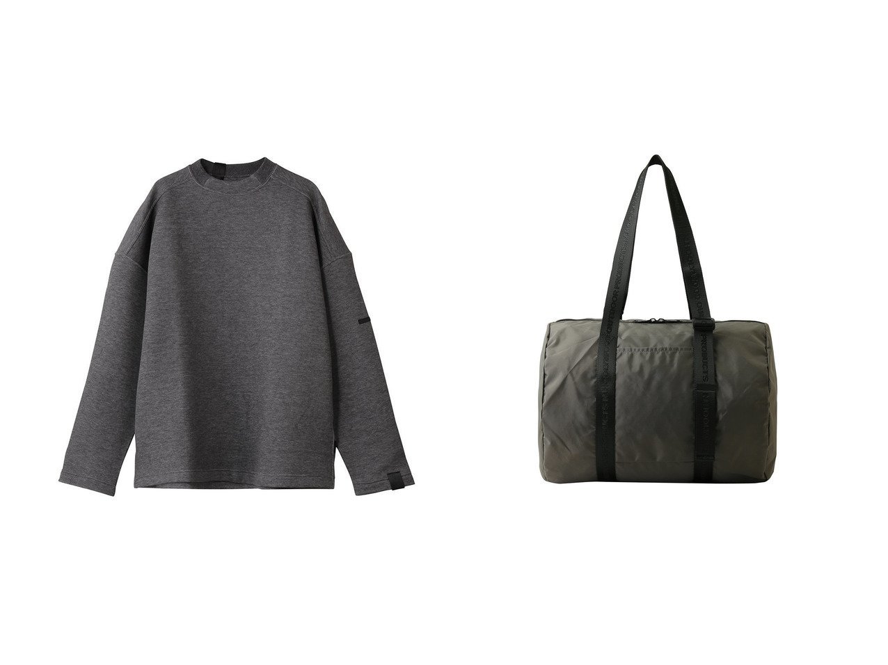 【N.HOOLYWOOD / MEN/エヌ.ハリウッド】の【MEN】【COMPILE×OUTDOOR PRODUCTS】バレル バッグ&【MEN】【COMPILE】スウェットシャツ おすすめ！トレンド、メンズファッションの通販 おすすめ人気トレンドファッション通販アイテム インテリア・キッズ・メンズ・レディースファッション・服の通販 founy(ファニー) 　ファッション　Fashion　メンズファッション　Fashion for Men　トップス・カットソー　Cut & Sew Tops　パーカー・フーディー / カジュアルコーデ　Hoodies & Parkas　メンズシャツ　Shirts　バッグ　Bags　ボストンバッグ / 旅行&通勤にも便利　Boston Bags　シンプル　Simple, Minimal　スウェット / スエット　Sweatshirt, Sweatwear　スラックス　Slacks, Dress Pants　デニム　Denim, Jeans Material　フィット　Fit, Slim Fit　モダン　Modern, Contemporary　新作・新入荷　New Arrivals / New In　ブラック系　Black　グレー系　Gray　グリーン系　Green　ブルー系　Blue　|ID:crp329100000225013