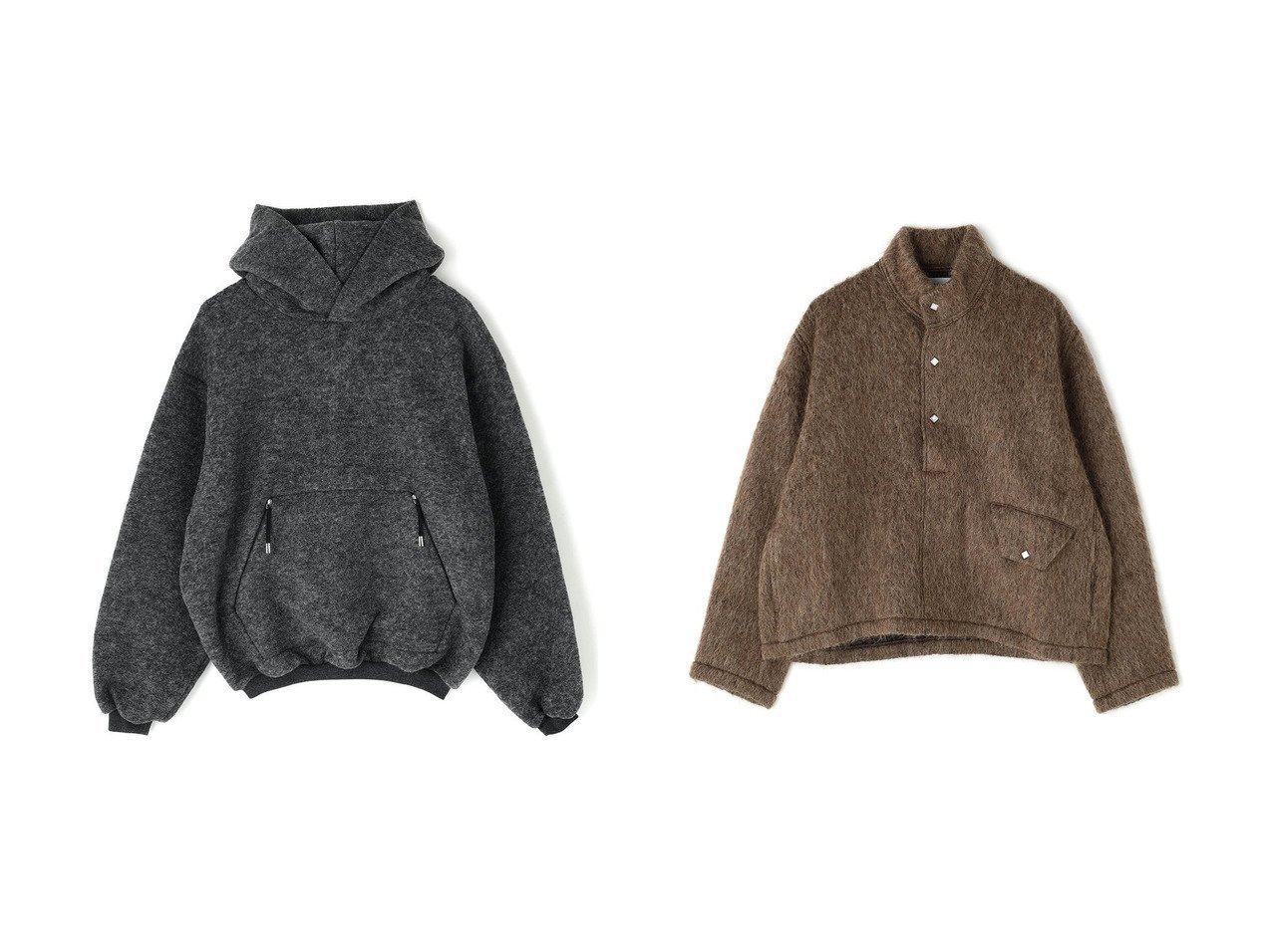 【LE PHIL/ル フィル】のSWEAT HOODIE&SHAGGY TOP おすすめ！トレンド、レディースファッションの通販 おすすめ人気トレンドファッション通販アイテム インテリア・キッズ・メンズ・レディースファッション・服の通販 founy(ファニー) 　ファッション　Fashion　レディースファッション　Fashion for Women　トップス・カットソー　Cut & Sew Tops　シャツ・ブラウス・オフィスカジュアル　Elegant Blouses & Button-Ups　レディースパーカー・カジュアルフーディー　Casual Hoodies & Sweatshirts　ロングTシャツ・Tシャツ　Longline T-Shirts & Tees　スウェット・クルーネックトップス　Sweatshirts & Crewnecks / Relaxed Fit Sweat Tops　カットソー・ベーシックTシャツ　Cut-and-Sewn Tops / Stretch Tees & Basics　アウター　Coat / Outerwear Collection　レディースジャケット・軽アウター　Jackets　スタンダード　Standard, Basic　ニューヨーク　New York, NYC Style　リラックス　Relax, Relaxed Fit　エレガント 上品　Elegant　再入荷　Restock / Back in Stock　グレー系　Gray　ブラウン系　Brown　|ID:crp329100000225024