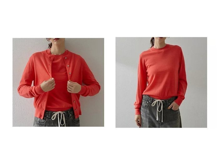 【Whim Gazette/ウィムガゼット】の16GWOOLテンジクプルオーバー&16GWOOLテンジクカーディガン おすすめ！トレンド、レディースファッションの通販 おすすめ人気トレンドファッション通販アイテム 人気、トレンドファッション・服の通販 founy(ファニー) 　ファッション　Fashion　レディースファッション　Fashion for Women　トップス・カットソー　Cut & Sew Tops　カーディガン・羽織り　Layered Style Cardigans　カジュアルプルオーバー・ニットトップス　Pullovers & Knit Tops / Casual Pullovers　2025年　2025　2025-2026秋冬・A/W　Autumn/Winter 2025–26 AW25–26　おすすめ　Recommended / Our Picks　アンサンブル　Ensemble Set　オレンジ　Orange　カーディガン　Cardigan, Knitwear　シンプル　Simple, Minimal　スタンダード　Standard, Basic　フィット　Fit, Slim Fit　エレガント 上品　Elegant　|ID:crp329100000225026