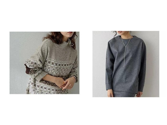 【Whim Gazette/ウィムガゼット】の圧縮スムースワイドプルオーバー&フェアアイルプルオーバー おすすめ！トレンド、レディースファッションの通販 おすすめ人気トレンドファッション通販アイテム 人気、トレンドファッション・服の通販 founy(ファニー) 　ファッション　Fashion　レディースファッション　Fashion for Women　トップス・カットソー　Cut & Sew Tops　カジュアルプルオーバー・ニットトップス　Pullovers & Knit Tops / Casual Pullovers　2025年　2025　2025-2026秋冬・A/W　Autumn/Winter 2025–26 AW25–26　イタリア　Italy　クラシカル　Classical, Vintage-Inspired　ダメージ　Distressed, Destroyed　ネップ　Nepp, Slub Yarn　リラックス　Relax, Relaxed Fit　冬　Winter / This Winter　おすすめ　Recommended / Our Picks　カットソー　Cut and Sewn Top　シンプル　Simple, Minimal　セットアップ　Set-Up, Coordinated Outfit　バランス　Balance, Style Balance　ワイド　Wide, Wide Fit　エレガント 上品　Elegant　|ID:crp329100000225027