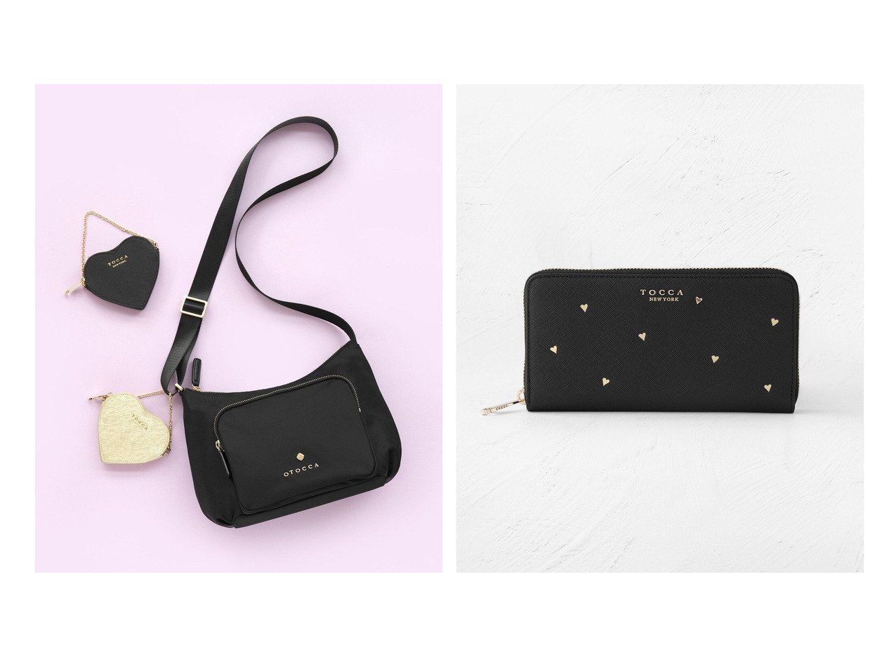 【TOCCA/トッカ】の【撥水】OPENING SENSE NYLONBAG ショルダーバッグ&LUCKY SHOWER LONGWALLET 長財布 おすすめ！トレンド、レディースファッションの通販 おすすめ人気トレンドファッション通販アイテム インテリア・キッズ・メンズ・レディースファッション・服の通販 founy(ファニー) 　ファッション　Fashion　レディースファッション　Fashion for Women　バッグ　Bags　ミニ財布・二つ折り財布　Wallets & Card Cases　ショルダー　Shoulder, Shoulder Strap　ジップ　Zip, Zipper　財布　Wallet, Purse　トレンド　Trend, Trending Now　ハーフ　Half, Half-Length　フォルム　Silhouette, Form　フロント　Front, Front Design　ポケット　Pocket, Pocket Detail　メタル　Metal, Metal Parts　S/S・春夏　SS, Spring/Summer, Warm Season　新作・新入荷　New Arrivals / New In　おすすめ　Recommended / Our Picks　夏　Summer　旅行　Travel　ビジネス 仕事 通勤　Business / Work / Commuting　2026年　2026　イエロー系　Yellow　ブラック系　Black　ベージュ系　Beige　ブルー系　Blue　|ID:crp329100000225033