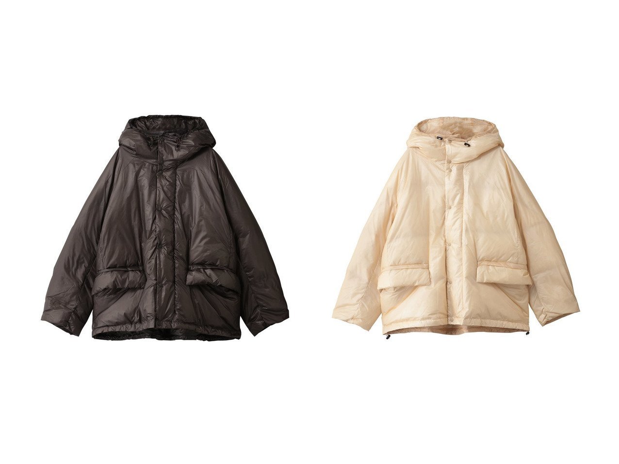 【GALLARDAGALANTE/ガリャルダガランテ】の【REMI RELIEF】撥水性素材 超軽量ナイロンダウンジャケット別注 おすすめ！トレンド、レディースファッションの通販 おすすめ人気トレンドファッション通販アイテム インテリア・キッズ・メンズ・レディースファッション・服の通販 founy(ファニー) 　ファッション　Fashion　レディースファッション　Fashion for Women　アウター　Coat / Outerwear Collection　レディースジャケット・軽アウター　Jackets　ジャケット　Jacket, Outerwear　ダウン　Down, Puffer　別注　Limited Edition, Custom Order　新作・新入荷　New Arrivals / New In　A/W・秋冬　Autumn/Winter　軽量　Lightweight, Ultra Light　ブラウン系　Brown　ベージュ系　Beige　|ID:crp329100000225058