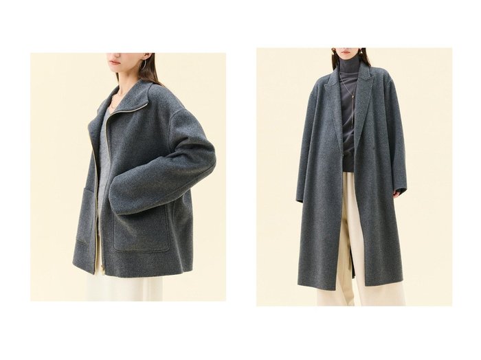 【BEIGE,/ベイジ,】のウールスタンドカラーショートコート&ウールロングチェスターコート おすすめ!トレンド、レディースファッションの通販 おすすめ人気トレンドファッション通販アイテム 人気、トレンドファッション・服の通販 founy(ファニー) ファッション Fashion レディースファッション Fashion for Women アウター Coat / Outerwear Collection コート・ロングコート・ピーコート Long Coats, Peacoats & More チェスターコート・ロング丈アウター Chester Coats / Chesterfield Long Coats ショート Short, Short Length スタンド Stand Collar, Upright Stand ポケット Pocket, Pocket Detail 新作・新入荷 New Arrivals / New In インナー Innerwear チェスターコート Chester Coat, Long Coat フロント Front, Front Design ロング Long, Long-Length 秋 Autumn |ID:crp329100000225061