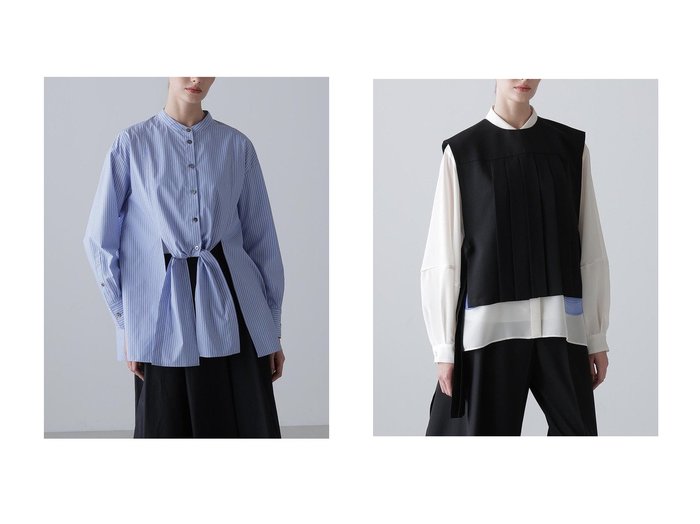 【ADORE/アドーア】のクリスピークロスブラウス&ライトツイルブラウス おすすめ!トレンド、レディースファッションの通販 おすすめ人気トレンドファッション通販アイテム 人気、トレンドファッション・服の通販 founy(ファニー) ファッション Fashion レディースファッション Fashion for Women トップス・カットソー Cut & Sew Tops シャツ・ブラウス・オフィスカジュアル Elegant Blouses & Button-Ups キャミソール&ノースリーブ Camisoles & Sleeveless Tops コンパクト Compact, Small Size ストライプ Stripe, Striped Pattern スリーブ Sleeve, Long Sleeve / Short Sleeve フレア Flare, Flared フロント Front, Front Design ブロード Broadcloth, Fine Cotton ロング Long, Long-Length 新作・新入荷 New Arrivals / New In |ID:crp329100000225075