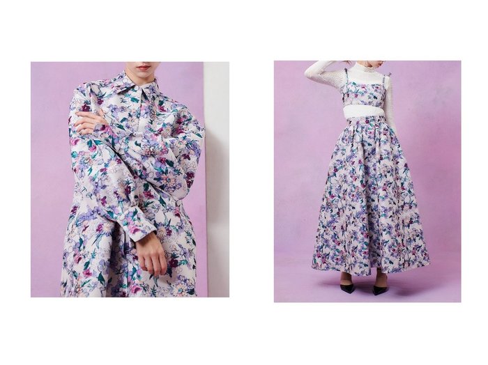 【allureville/アルアバイル】の【LOULOU WILLOUGHBY】LIMONTAフラワーJQビスチェ&【LOULOU WILLOUGHBY】LIMONTAフラワーJQシャツワンピース おすすめ!トレンド、レディースファッションの通販 おすすめ人気トレンドファッション通販アイテム 人気、トレンドファッション・服の通販 founy(ファニー) ファッション Fashion レディースファッション Fashion for Women ワンピース Dresses シャツワンピース / 1枚で着映えコーデ Shirt Dresses チュニック Tunic Tops & Dresses トップス・カットソー Cut & Sew Tops キャミソール&ノースリーブ Camisoles & Sleeveless Tops シャツ・ブラウス・オフィスカジュアル Elegant Blouses & Button-Ups ビスチェ Bustiers & Corset Tops / Layered Bustier Style 2025年 2025 2025-2026秋冬・A/W Autumn/Winter 2025–26 AW25–26 イタリア Italy ジャカード/ジャガード Jacquard, Woven Pattern チュニック Tunic, Long Top フラワー Flower, Floral エレガント 上品 Elegant 春 Spring A/W・秋冬 Autumn/Winter 羽織 Haori, Light Jacket インナー Innerwear シアー Sheer, See-Through ノースリーブ Sleeveless, No-Sleeve ビスチェ Bustier, Corset Top ファブリック Fabric, Textile リボン Ribbon, Bow 冬 Winter / This Winter |ID:crp329100000225090