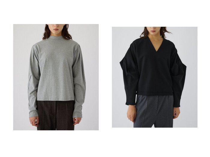 【RIM.ARK/リムアーク】のトップス&Volume sleeve v-プルオーバー おすすめ!トレンド、レディースファッションの通販 おすすめ人気トレンドファッション通販アイテム インテリア・キッズ・メンズ・レディースファッション・服の通販 founy(ファニー) https://founy.com/ ファッション Fashion レディースファッション Fashion for Women トップス・カットソー Cut & Sew Tops シャツ・ブラウス・オフィスカジュアル Elegant Blouses & Button-Ups カジュアルプルオーバー・ニットトップス Pullovers & Knit Tops / Casual Pullovers Vネックトップス V-Neck Tops / V-Cut Neckline Shirts ボリューム袖・フリルスリーブブラウス Voluminous & Ruffle Sleeves / Puffy Sleeve Tops シンプル Simple, Minimal スリーブ Sleeve, Long Sleeve / Short Sleeve ハイネック High Neck, Mock Neck バランス Balance, Style Balance モダン Modern, Contemporary ロング Long, Long-Length 定番 Standard, Basic Item 新作・新入荷 New Arrivals / New In |ID:crp329100000225102