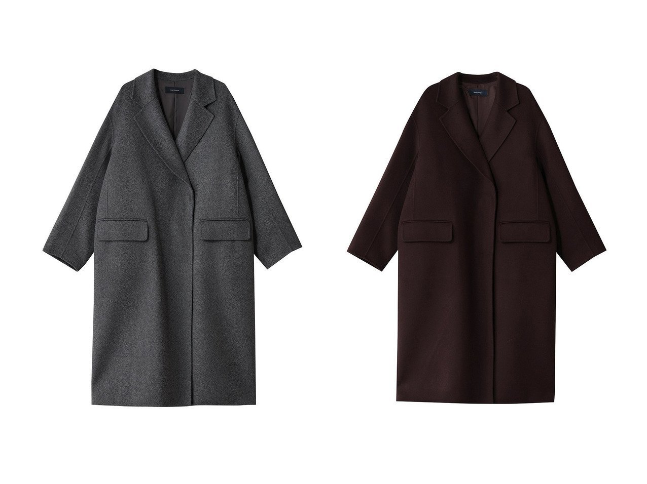 【martinique/マルティニーク】のESSENTIAL チェスターコート おすすめ！トレンド、レディースファッションの通販 おすすめ人気トレンドファッション通販アイテム インテリア・キッズ・メンズ・レディースファッション・服の通販 founy(ファニー) 　ファッション　Fashion　レディースファッション　Fashion for Women　アウター　Coat / Outerwear Collection　コート・ロングコート・ピーコート　Long Coats, Peacoats & More　チェスターコート・ロング丈アウター　Chester Coats / Chesterfield Long Coats　クラシカル　Classical, Vintage-Inspired　チェスターコート　Chester Coat, Long Coat　モダン　Modern, Contemporary　ロング　Long, Long-Length　新作・新入荷　New Arrivals / New In　ブラウン系　Brown　ブルー系　Blue　グレー系　Gray　|ID:crp329100000225111