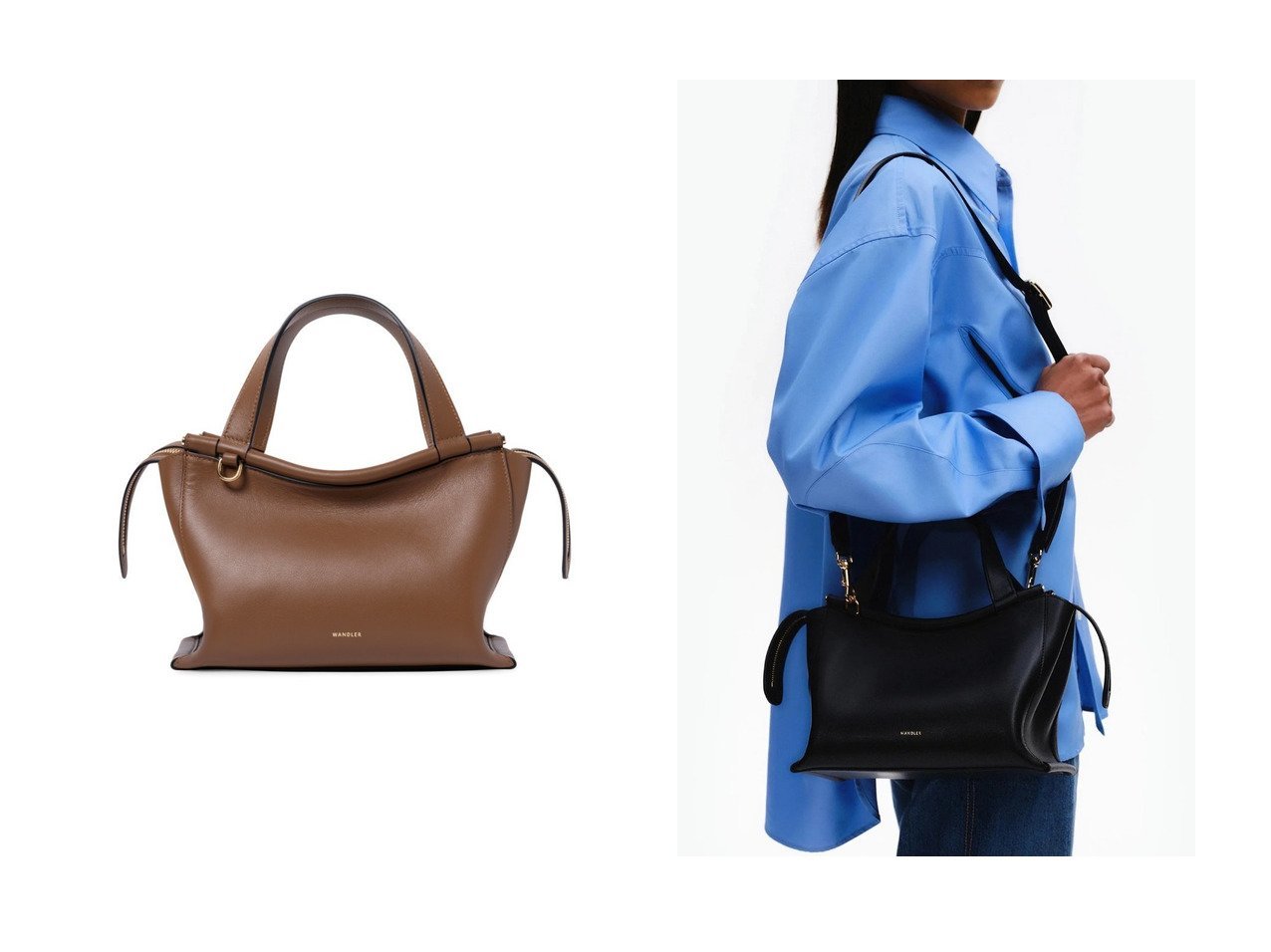 【WANDLER/ワンドラー】のIda Bag おすすめ！トレンド、レディースファッションの通販 おすすめ人気トレンドファッション通販アイテム インテリア・キッズ・メンズ・レディースファッション・服の通販 founy(ファニー) 　ファッション　Fashion　レディースファッション　Fashion for Women　バッグ　Bags　スリーブ　Sleeve, Long Sleeve / Short Sleeve　ポケット　Pocket, Pocket Detail　ラップ　Wrap, Wrap Design　エレガント 上品　Elegant　新作・新入荷　New Arrivals / New In　ブラック系　Black　|ID:crp329100000225118
