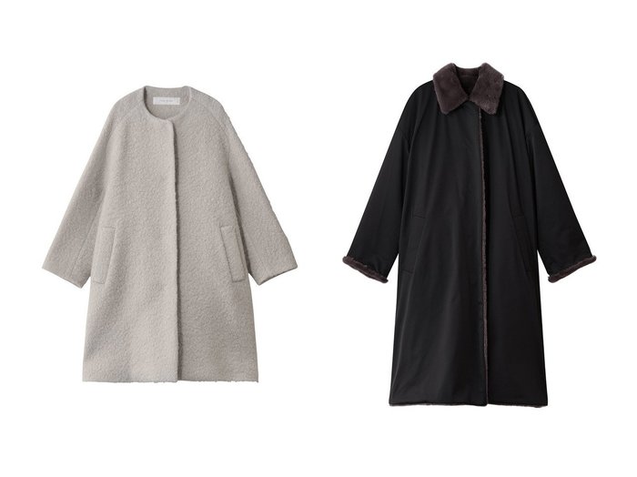 【PLAIN PEOPLE/プレインピープル】のループインレイノーカラーコート&リバーシブルタフタコート おすすめ!トレンド、レディースファッションの通販 おすすめ人気トレンドファッション通販アイテム 人気、トレンドファッション・服の通販 founy(ファニー) ファッション Fashion レディースファッション Fashion for Women アウター Coat / Outerwear Collection コート・ロングコート・ピーコート Long Coats, Peacoats & More カッティング Cutting Detail フォルム Silhouette, Form ロング Long, Long-Length 新作・新入荷 New Arrivals / New In |ID:crp329100000225130