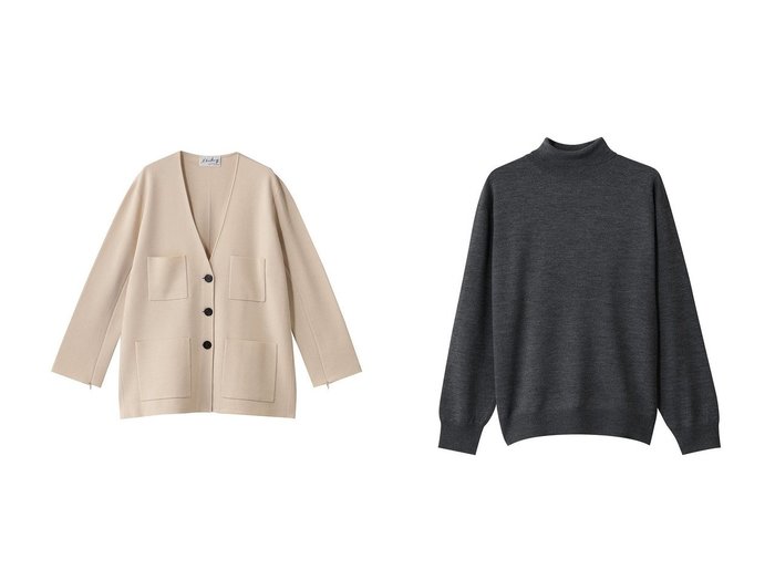 【martinique/マルティニーク】の【l heritage martinique】ニットカーディガン&【heliopole/エリオポール】の【Letroyes】LAURE (TURTLE NECK)プルオーバー おすすめ!トレンド、レディースファッションの通販 おすすめ人気トレンドファッション通販アイテム 人気、トレンドファッション・服の通販 founy(ファニー) ファッション Fashion レディースファッション Fashion for Women トップス・カットソー Cut & Sew Tops ニット Knit Tops & Sweaters カーディガン・羽織り Layered Style Cardigans カジュアルプルオーバー・ニットトップス Pullovers & Knit Tops / Casual Pullovers エレガント 上品 Elegant カーディガン Cardigan, Knitwear シンプル Simple, Minimal スリット Slit, Slit Detail ポンチョ Poncho, Cape Style 新作・新入荷 New Arrivals / New In |ID:crp329100000225144