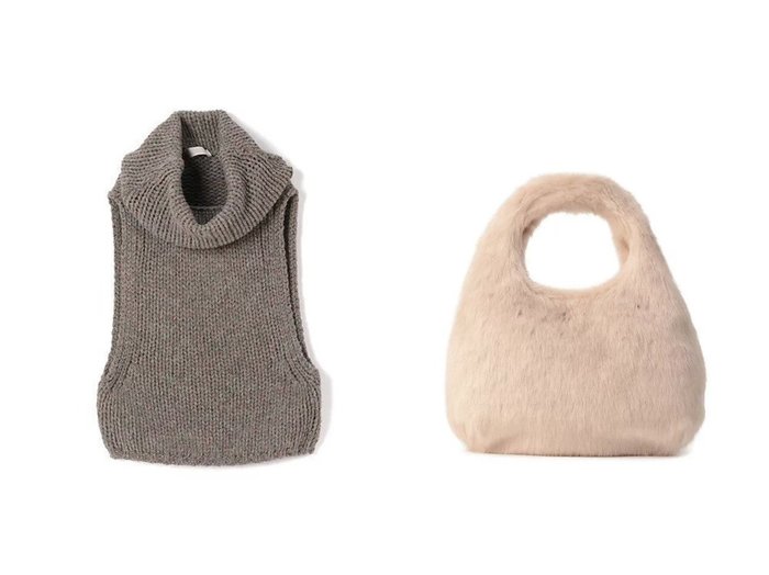 【AMOMENTO/アモーメント】のHAND KNITTED VEST&FUR TOTE BAG おすすめ!トレンド、レディースファッションの通販 おすすめ人気トレンドファッション通販アイテム 人気、トレンドファッション・服の通販 founy(ファニー) ファッション Fashion レディースファッション Fashion for Women アウター Coat / Outerwear Collection トップス・カットソー Cut & Sew Tops ニット Knit Tops & Sweaters ベスト&ジレ / 重ね着スタイル Vests & Gilets バッグ Bags 2025年 2025 2025-2026秋冬・A/W Autumn/Winter 2025–26 AW25–26 スヌード Snood, Infinity Scarf ベスト Vest, Waistcoat シンプル Simple, Minimal A/W・秋冬 Autumn/Winter |ID:crp329100000225148