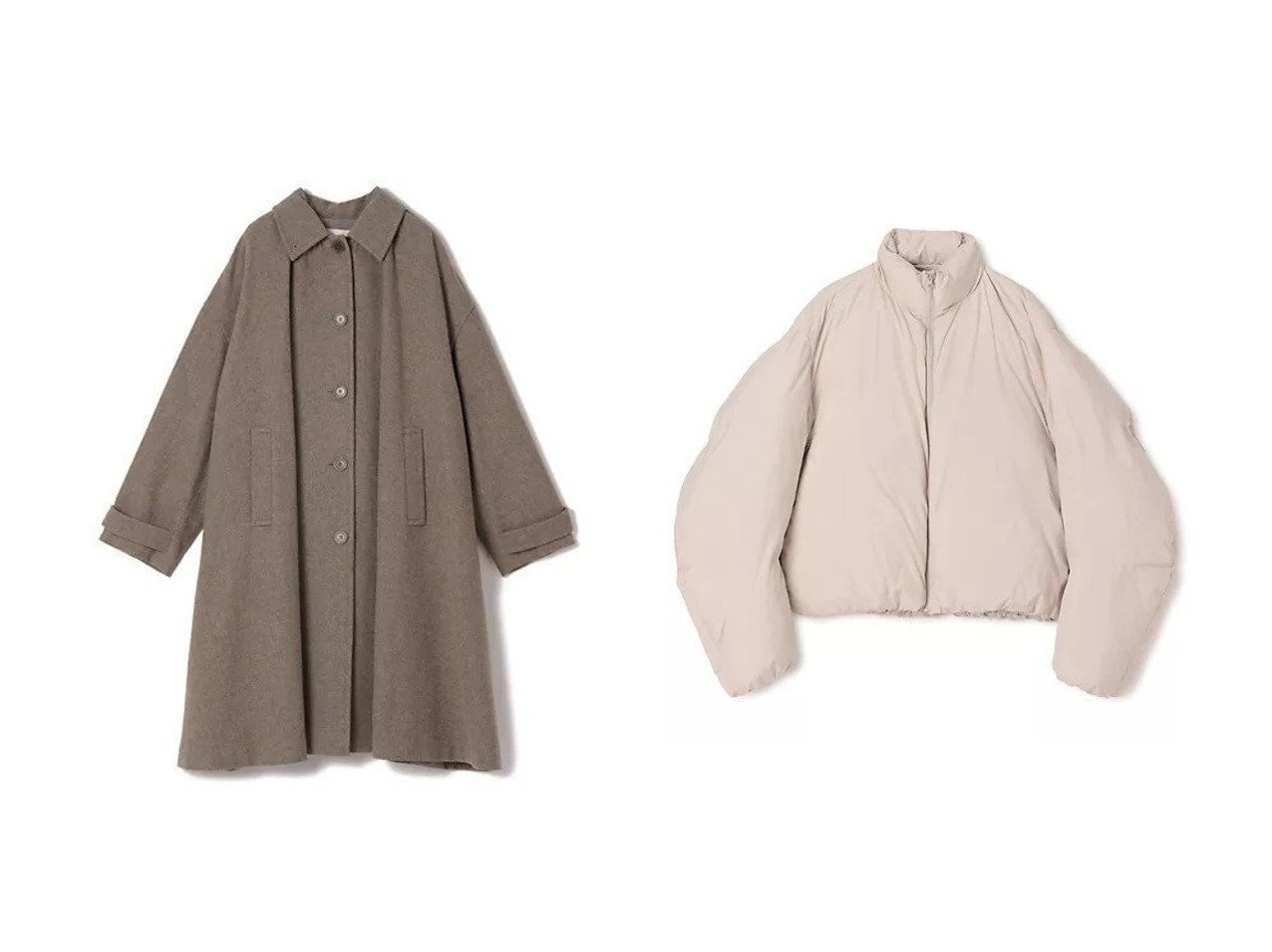 【AMOMENTO/アモーメント】のCROPPED DOWN PUFFER&SHIRRING COAT おすすめ！トレンド、レディースファッションの通販 おすすめ人気トレンドファッション通販アイテム インテリア・キッズ・メンズ・レディースファッション・服の通販 founy(ファニー) 　ファッション　Fashion　レディースファッション　Fashion for Women　アウター　Coat / Outerwear Collection　コート・ロングコート・ピーコート　Long Coats, Peacoats & More　2025年　2025　2025-2026秋冬・A/W　Autumn/Winter 2025–26 AW25–26　クロップド　Cropped, Short Length　コンパクト　Compact, Small Size　ダウン　Down, Puffer　ハイネック　High Neck, Mock Neck　フェザー　Feather, Feather Detail　洗える　Machine Washable　防寒　Cold Protection, Winter-Ready　シャーリング　Shirring, Ruched　スタンド　Stand Collar, Upright Stand　フレア　Flare, Flared　ブラック系　Black　ブルー系　Blue　|ID:crp329100000225149