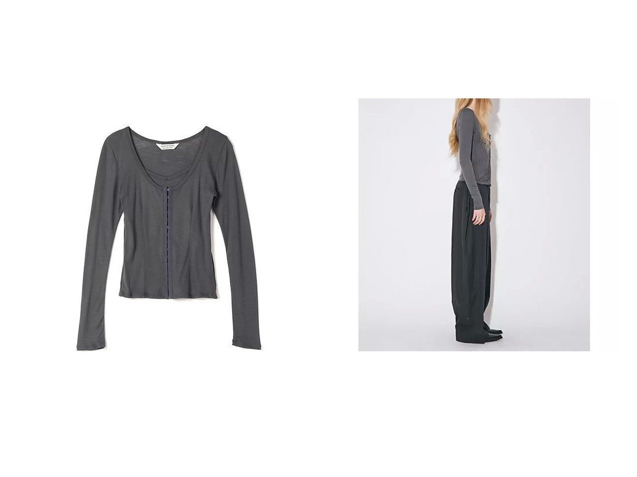 【beautiful people/ビューティフル ピープル】のdouble-frontwashablewool jersey cardigan おすすめ！トレンド、レディースファッションの通販 おすすめ人気トレンドファッション通販アイテム インテリア・キッズ・メンズ・レディースファッション・服の通販 founy(ファニー) 　ファッション　Fashion　レディースファッション　Fashion for Women　トップス・カットソー　Cut & Sew Tops　カーディガン・羽織り　Layered Style Cardigans　2025年　2025　2025-2026秋冬・A/W　Autumn/Winter 2025–26 AW25–26　アンサンブル　Ensemble Set　カーディガン　Cardigan, Knitwear　キャミソール　Camisole, Spaghetti Strap Top　フィット　Fit, Slim Fit　洗える　Machine Washable　グレー系　Gray　|ID:crp329100000225155