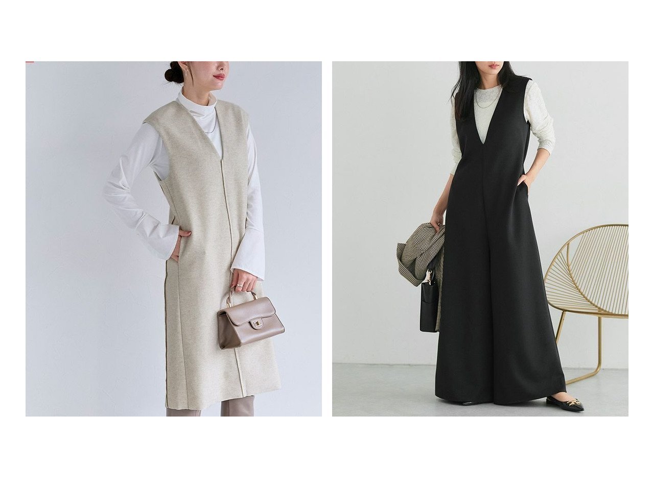 【Pierrot/ピエロ】のVネックフレアヘムオールインワン&インナーセット深Vウールタッチジャンスカ プチプライスのおすすめ！トレンド、レディースファッションの通販 おすすめ人気トレンドファッション通販アイテム インテリア・キッズ・メンズ・レディースファッション・服の通販 founy(ファニー) 　ファッション　Fashion　レディースファッション　Fashion for Women　ワンピース　Dresses　トップス・カットソー　Cut & Sew Tops　Vネックトップス　V-Neck Tops / V-Cut Neckline Shirts　オールインワン・ワンピース　Dresses and Jumpsuits　送料無料　Free Shipping　インナー　Innerwear　カットソー　Cut and Sewn Top　カフス　Cuff Design　シンプル　Simple, Minimal　バランス　Balance, Style Balance　フェミニン　Feminine, Girly　プチプライス・低価格　Affordable / Budget Price　ロング　Long, Long-Length　おすすめ　Recommended / Our Picks　イエロー系　Yellow　|ID:crp329100000225168