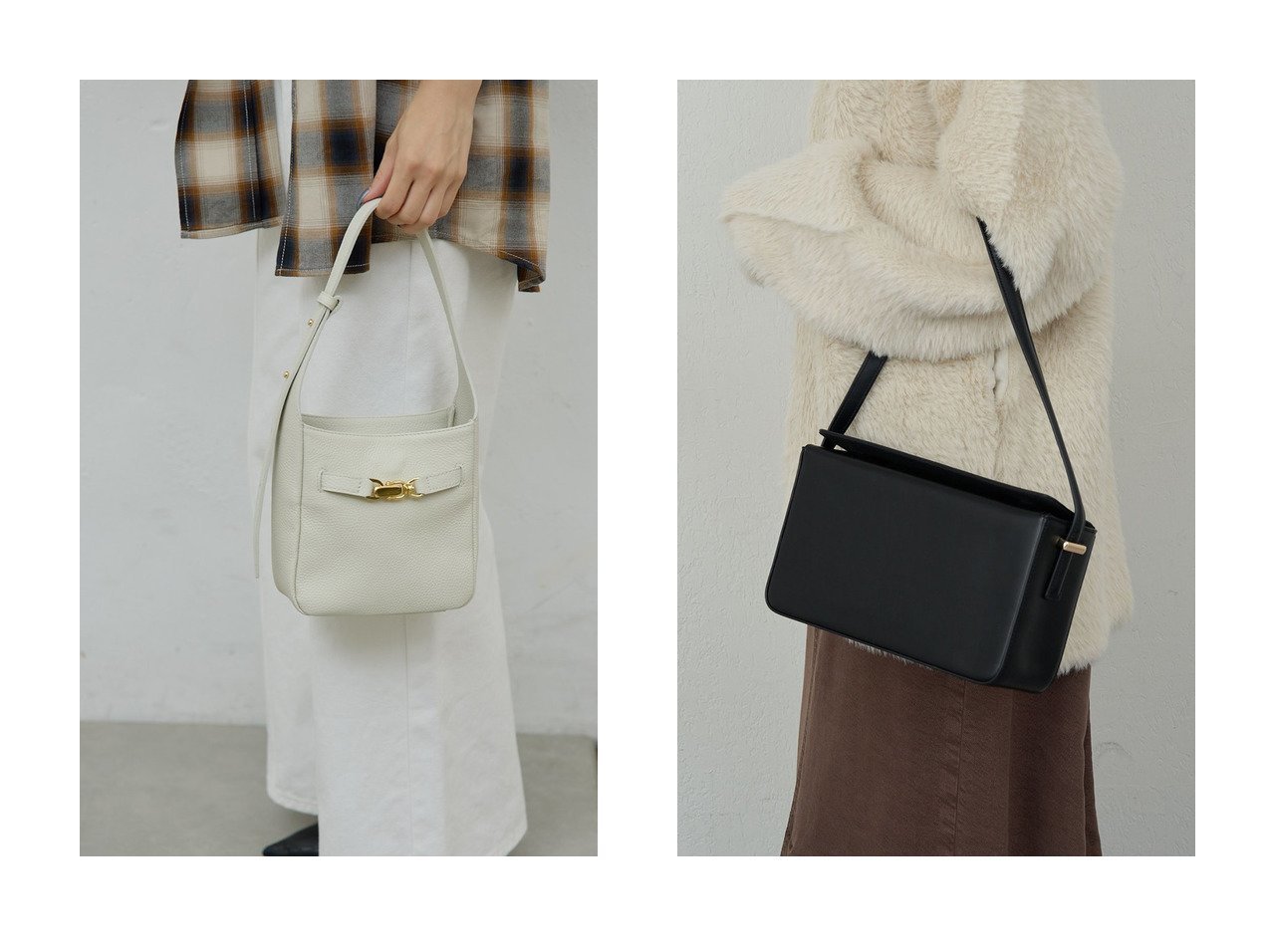 【GALLARDAGALANTE/ガリャルダガランテ】の【2.718】BOXショルダーバッグ&【2.718】バックルワンショルダー おすすめ！トレンド、レディースファッションの通販 おすすめ人気トレンドファッション通販アイテム インテリア・キッズ・メンズ・レディースファッション・服の通販 founy(ファニー) 　ファッション　Fashion　レディースファッション　Fashion for Women　バッグ　Bags　ショルダー　Shoulder, Shoulder Strap　トレンド　Trend, Trending Now　ワンポイント　One Point, Statement Accent　エレガント 上品　Elegant　ビジネス 仕事 通勤　Business / Work / Commuting　新作・新入荷　New Arrivals / New In　コンパクト　Compact, Small Size　シンプル　Simple, Minimal　スクエア　Square, Square Shape　スタイリッシュ　Stylish, Fashionable　プレート　Plate, Dish　マグネット　Magnet, Magnetic Closure　メタル　Metal, Metal Parts　楽ちん　Easy Fit, Comfortable　ホワイト系　White　ベージュ系　Beige　ブラック系　Black　|ID:crp329100000225171
