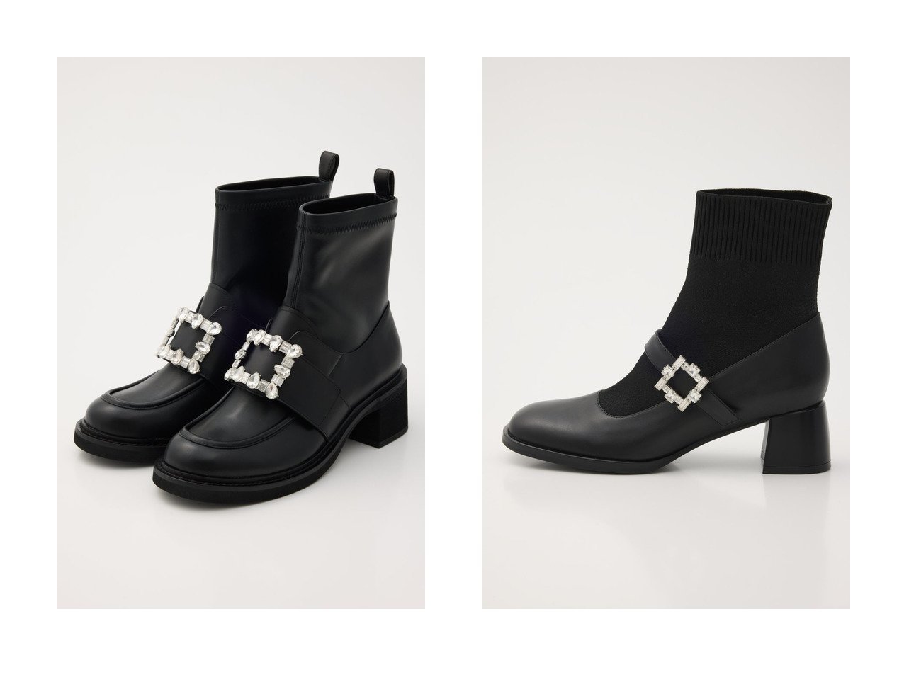 【STACCATO/スタッカート】のエルラストレッチコンビブーツ&リコニットコンビブーツ おすすめ！トレンド、レディースファッションの通販 おすすめ人気トレンドファッション通販アイテム インテリア・キッズ・メンズ・レディースファッション・服の通販 founy(ファニー) 　ファッション　Fashion　レディースファッション　Fashion for Women　ショート　Short, Short Length　ストーン　Stone, Gem-Like　フィット　Fit, Slim Fit　フェミニン　Feminine, Girly　フレア　Flare, Flared　ブロック　Block, Solid Block Pattern　リブニット　Rib Knit, Ribbed Knit　新作・新入荷　New Arrivals / New In　ブラック系　Black　|ID:crp329100000225185