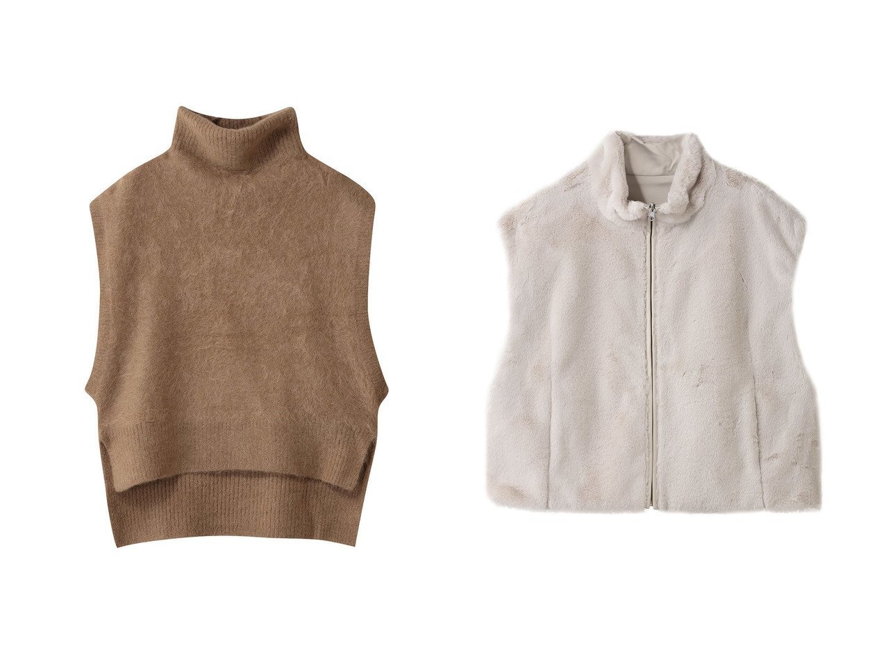 【PLAIN PEOPLE/プレインピープル】のリバーシブルファーベスト&MONAアルパカニュアンスネックニットベスト おすすめ！トレンド、レディースファッションの通販 おすすめ人気トレンドファッション通販アイテム インテリア・キッズ・メンズ・レディースファッション・服の通販 founy(ファニー) 　ファッション　Fashion　レディースファッション　Fashion for Women　トップス・カットソー　Cut & Sew Tops　ニット　Knit Tops & Sweaters　ベスト&ジレ / 重ね着スタイル　Vests & Gilets　カジュアルプルオーバー・ニットトップス　Pullovers & Knit Tops / Casual Pullovers　アウター　Coat / Outerwear Collection　レディースジャケット・軽アウター　Jackets　トレンド　Trend, Trending Now　ベスト　Vest, Waistcoat　新作・新入荷　New Arrivals / New In　ベージュ系　Beige　ブラック系　Black　ブルー系　Blue　グレー系　Gray　|ID:crp329100000225195