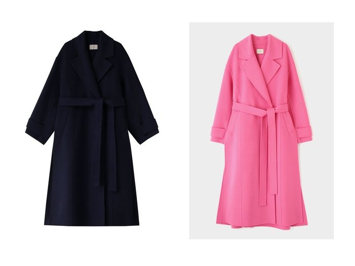 【LE PHIL/ル フィル】のソフトウールリバートレンチコート おすすめ！トレンド、レディースファッションの通販 おすすめ人気トレンドファッション通販アイテム 人気、トレンドファッション・服の通販 founy(ファニー) ファッション Fashion レディースファッション Fashion for Women アウター Coat / Outerwear Collection コート・ロングコート・ピーコート Long Coats, Peacoats & More トレンチコート / 春秋の定番アウター Trench Coats エレガント 上品 Elegant スリット Slit, Slit Detail ダブル Double, Double-Breasted フォルム Silhouette, Form マキシ Maxi, Full Length リバーシブル Reversible, Two-Sided リラックス Relax, Relaxed Fit ロング Long, Long-Length |ID:crp329100000225198