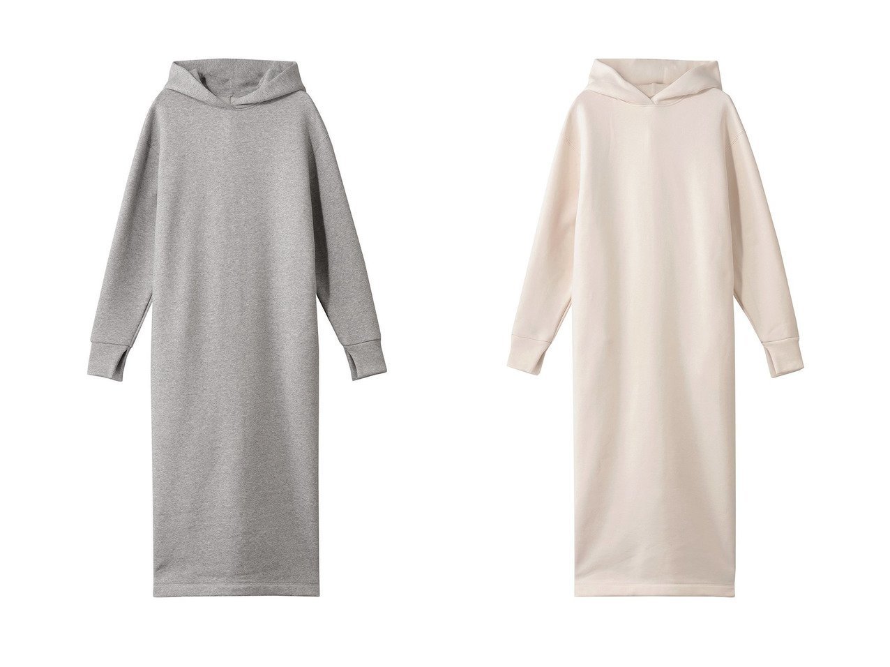 【three dots/スリー ドッツ】のスリークテリー フーデッドドレス おすすめ！トレンド、レディースファッションの通販 おすすめ人気トレンドファッション通販アイテム インテリア・キッズ・メンズ・レディースファッション・服の通販 founy(ファニー) 　ファッション　Fashion　レディースファッション　Fashion for Women　ワンピース　Dresses　フォーマル・パーティードレス・結婚式用ドレス　Elegant & Casual Dresses　チュニック　Tunic Tops & Dresses　チュニック　Tunic, Long Top　モダン　Modern, Contemporary　リラックス　Relax, Relaxed Fit　ロング　Long, Long-Length　エレガント 上品　Elegant　新作・新入荷　New Arrivals / New In　ホワイト系　White　ブラック系　Black　グレー系　Gray　|ID:crp329100000225200