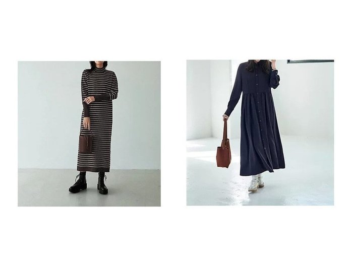 【STYLE DELI/スタイルデリ】の立体ボーダーニットワンピース&さらさらツイルロングシャツワンピース おすすめ!トレンド、レディースファッションの通販 おすすめ人気トレンドファッション通販アイテム 人気、トレンドファッション・服の通販 founy(ファニー) ファッション Fashion レディースファッション Fashion for Women ワンピース Dresses ニットワンピース Knit Dresses シャツワンピース / 1枚で着映えコーデ Shirt Dresses イエロー Yellow ギャザー Gathered, Ruffled スリット Slit, Slit Detail センター Center, Center Line バランス Balance, Style Balance ボーダー Border, Stripe ポケット Pocket, Pocket Detail ミックス Mix, Mixed Style ループ Loop, Loop Knit A/W・秋冬 Autumn/Winter インナー Innerwear くるぶし Ankle-Length ショート Short, Short Length ジョーゼット Georgette, Semi-Sheer Fabric スニーカー Sneakers, Trainers ツイル Twist, Twisted Detail ドレープ Drape, Draping Fabric パーカー Hoodie, Parka パール Pearl, Pearl Accent フロント Front, Front Design ベスト Vest, Waistcoat ペチコート Petticoat, Underskirt ラグジュアリー Luxury, Elegant ロング Long, Long-Length 冬 Winter / This Winter |ID:crp329100000225210