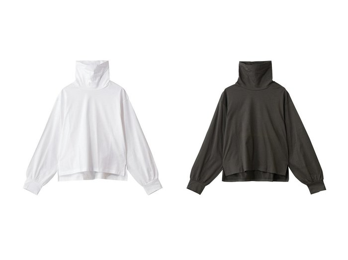 【MidiUmi/ミディウミ】のO プルオーバー おすすめ！トレンド、レディースファッションの通販 おすすめ人気トレンドファッション通販アイテム 人気、トレンドファッション・服の通販 founy(ファニー) 　ファッション　Fashion　レディースファッション　Fashion for Women　トップス・カットソー　Cut & Sew Tops　シャツ・ブラウス・オフィスカジュアル　Elegant Blouses & Button-Ups　ロングTシャツ・Tシャツ　Longline T-Shirts & Tees　カジュアルプルオーバー・ニットトップス　Pullovers & Knit Tops / Casual Pullovers　カットソー・ベーシックTシャツ　Cut-and-Sewn Tops / Stretch Tees & Basics　ギャザー　Gathered, Ruffled　シンプル　Simple, Minimal　スリーブ　Sleeve, Long Sleeve / Short Sleeve　ハイネック　High Neck, Mock Neck　バランス　Balance, Style Balance　ロング　Long, Long-Length　エレガント 上品　Elegant　新作・新入荷　New Arrivals / New In　|ID:crp329100000225218