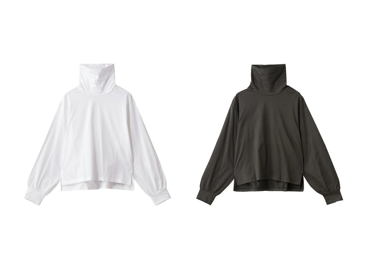 【MidiUmi/ミディウミ】のO プルオーバー おすすめ！トレンド、レディースファッションの通販 おすすめ人気トレンドファッション通販アイテム インテリア・キッズ・メンズ・レディースファッション・服の通販 founy(ファニー) 　ファッション　Fashion　レディースファッション　Fashion for Women　トップス・カットソー　Cut & Sew Tops　シャツ・ブラウス・オフィスカジュアル　Elegant Blouses & Button-Ups　ロングTシャツ・Tシャツ　Longline T-Shirts & Tees　カジュアルプルオーバー・ニットトップス　Pullovers & Knit Tops / Casual Pullovers　カットソー・ベーシックTシャツ　Cut-and-Sewn Tops / Stretch Tees & Basics　ギャザー　Gathered, Ruffled　シンプル　Simple, Minimal　スリーブ　Sleeve, Long Sleeve / Short Sleeve　ハイネック　High Neck, Mock Neck　バランス　Balance, Style Balance　ロング　Long, Long-Length　エレガント 上品　Elegant　新作・新入荷　New Arrivals / New In　ホワイト系　White　グレー系　Gray　ブラック系　Black　|ID:crp329100000225218