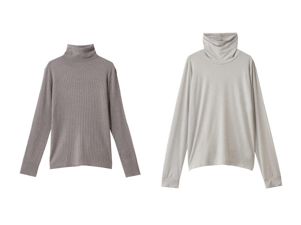 【MidiUmi/ミディウミ】のneck rib PO プルオーバー&smooth touch highneck PO プルオーバー おすすめ！トレンド、レディースファッションの通販 おすすめ人気トレンドファッション通販アイテム インテリア・キッズ・メンズ・レディースファッション・服の通販 founy(ファニー) 　ファッション　Fashion　レディースファッション　Fashion for Women　トップス・カットソー　Cut & Sew Tops　ニット　Knit Tops & Sweaters　カジュアルプルオーバー・ニットトップス　Pullovers & Knit Tops / Casual Pullovers　シャツ・ブラウス・オフィスカジュアル　Elegant Blouses & Button-Ups　ロングTシャツ・Tシャツ　Longline T-Shirts & Tees　カットソー・ベーシックTシャツ　Cut-and-Sewn Tops / Stretch Tees & Basics　インナー　Innerwear　カーディガン　Cardigan, Knitwear　ジャケット　Jacket, Outerwear　トレンド　Trend, Trending Now　ハイネック　High Neck, Mock Neck　フィット　Fit, Slim Fit　定番　Standard, Basic Item　新作・新入荷　New Arrivals / New In　なめらか　Smooth, Silky Texture　シンプル　Simple, Minimal　スリーブ　Sleeve, Long Sleeve / Short Sleeve　ロング　Long, Long-Length　A/W・秋冬　Autumn/Winter　ベージュ系　Beige　ブルー系　Blue　グレー系　Gray　ブラック系　Black　|ID:crp329100000225219