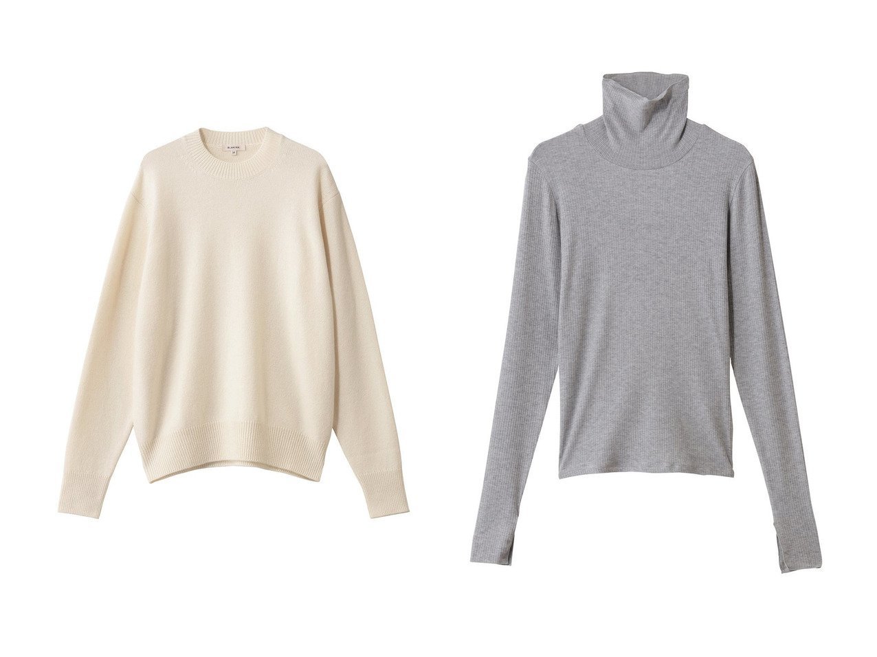 【MIDIUMISOLID/ミディウミソリッド】のwarm sheer rib PO プルオーバー&【BLAMINK/ブラミンク】の7Gクルーネックニット おすすめ！トレンド、レディースファッションの通販 おすすめ人気トレンドファッション通販アイテム インテリア・キッズ・メンズ・レディースファッション・服の通販 founy(ファニー) 　ファッション　Fashion　レディースファッション　Fashion for Women　トップス・カットソー　Cut & Sew Tops　ニット　Knit Tops & Sweaters　カジュアルプルオーバー・ニットトップス　Pullovers & Knit Tops / Casual Pullovers　シャツ・ブラウス・オフィスカジュアル　Elegant Blouses & Button-Ups　ロングTシャツ・Tシャツ　Longline T-Shirts & Tees　カットソー・ベーシックTシャツ　Cut-and-Sewn Tops / Stretch Tees & Basics　なめらか　Smooth, Silky Texture　リラックス　Relax, Relaxed Fit　エレガント 上品　Elegant　新作・新入荷　New Arrivals / New In　ブラック系　Black　ブラウン系　Brown　ホワイト系　White　グレー系　Gray　|ID:crp329100000225224