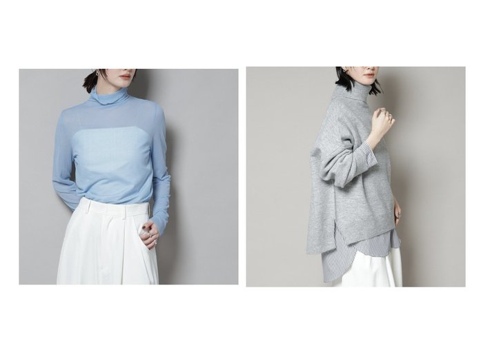 【nano universe/ナノ ユニバース】のタートルワイドシルエット圧縮ニット&梨地シアータートルカットトップス おすすめ！トレンド、レディースファッションの通販 おすすめ人気トレンドファッション通販アイテム 人気、トレンドファッション・服の通販 founy(ファニー) ファッション Fashion レディースファッション Fashion for Women トップス・カットソー Cut & Sew Tops ニット Knit Tops & Sweaters キャミソール Camisole, Spaghetti Strap Top シンプル Simple, Minimal タンブラー Tumbler, Travel Mug トレンド Trend, Trending Now 定番 Standard, Basic Item ハイネック High Neck, Mock Neck アウトレット Outlet / Clearance おすすめ Recommended / Our Picks 2025年 2025 2025-2026秋冬・A/W Autumn/Winter 2025–26 AW25–26 |ID:crp329100000225231