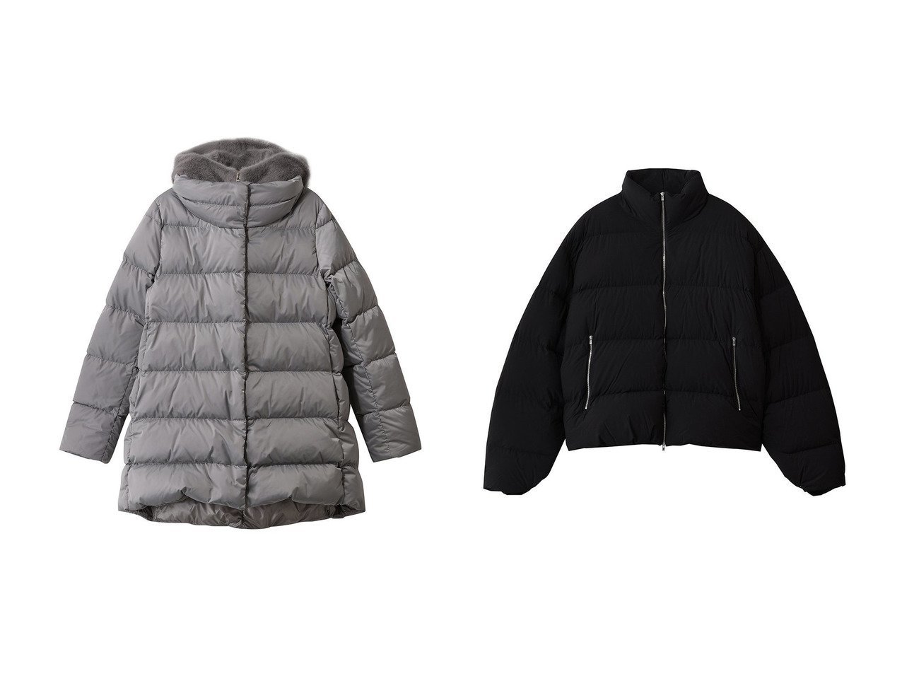 【Oblada/オブラダ】のEXTREME DOWN JACKET ダウンジャケット&【HERNO/ヘルノ】のフェイクファーコンビダウンコート おすすめ！トレンド、レディースファッションの通販 おすすめ人気トレンドファッション通販アイテム インテリア・キッズ・メンズ・レディースファッション・服の通販 founy(ファニー) 　ファッション　Fashion　レディースファッション　Fashion for Women　アウター　Coat / Outerwear Collection　コート・ロングコート・ピーコート　Long Coats, Peacoats & More　ダウンジャケット・軽量ダウン　Warm & Lightweight Down Jackets　レディースジャケット・軽アウター　Jackets　オケージョン　Occasion Wear　ダウン　Down, Puffer　エレガント 上品　Elegant　新作・新入荷　New Arrivals / New In　軽量　Lightweight, Ultra Light　防寒　Cold Protection, Winter-Ready　コンパクト　Compact, Small Size　ジャケット　Jacket, Outerwear　スリーブ　Sleeve, Long Sleeve / Short Sleeve　バランス　Balance, Style Balance　ボトム　Bottoms, Lower Wear　ホワイト系　White　グレー系　Gray　ブラック系　Black　|ID:crp329100000225242